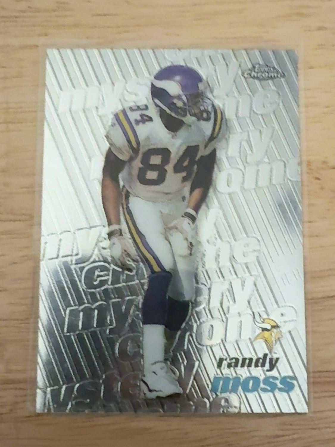1999 Topps Chrome Randy Moss Mystery Chrome 2nd year! Minnesota Vikings! #M11
