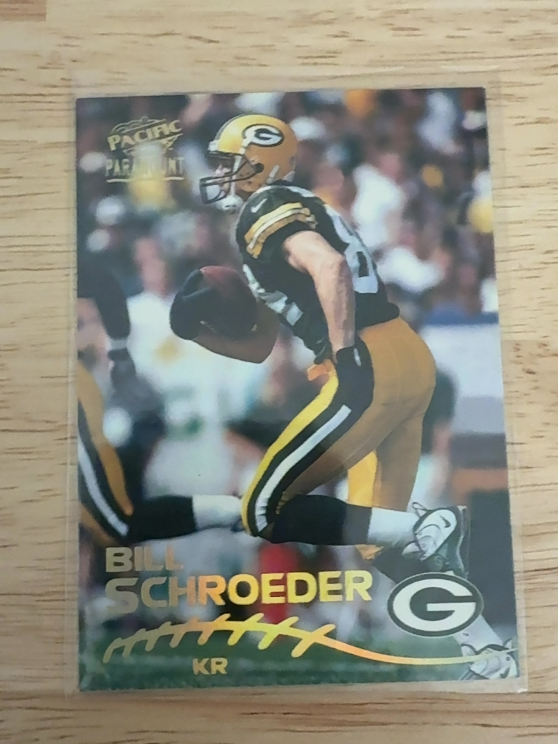 1998 Pacific Paramount Bill Schroeder rookie card - 1 of only 2 ever made! Green Bay Packers!! #90