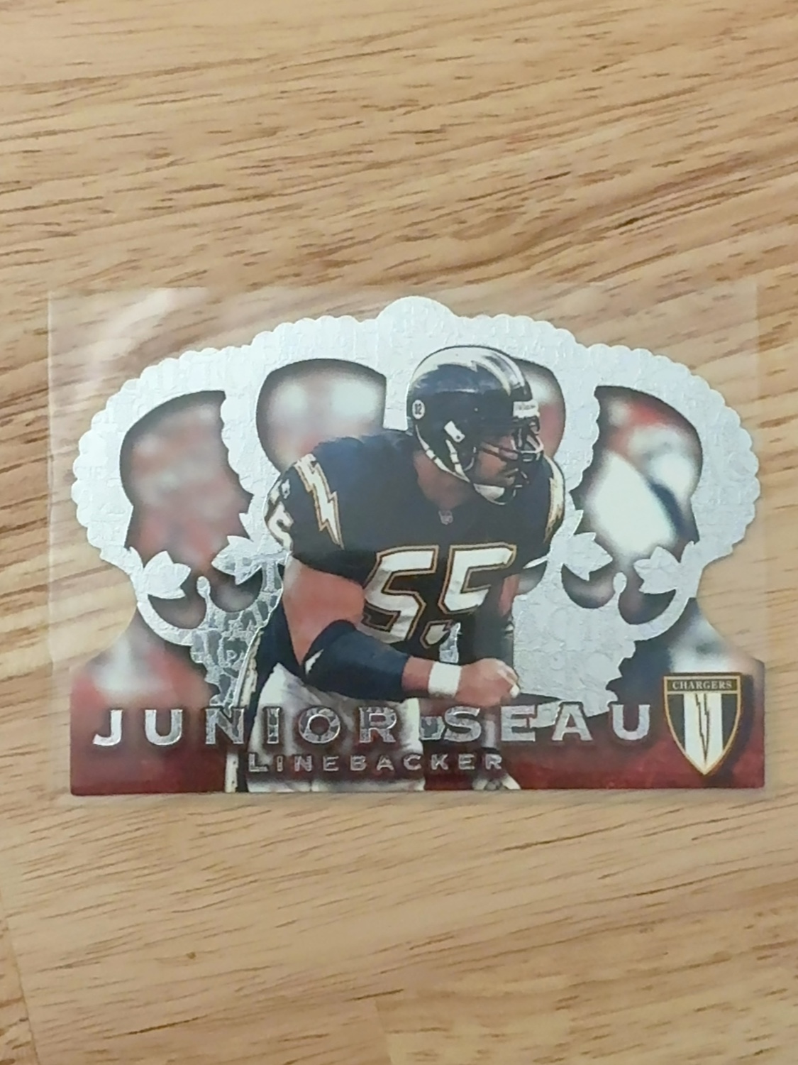1996 Crown Royale Junior Seau Rare Silver Parallel! San Diego Chargers! #CR-135