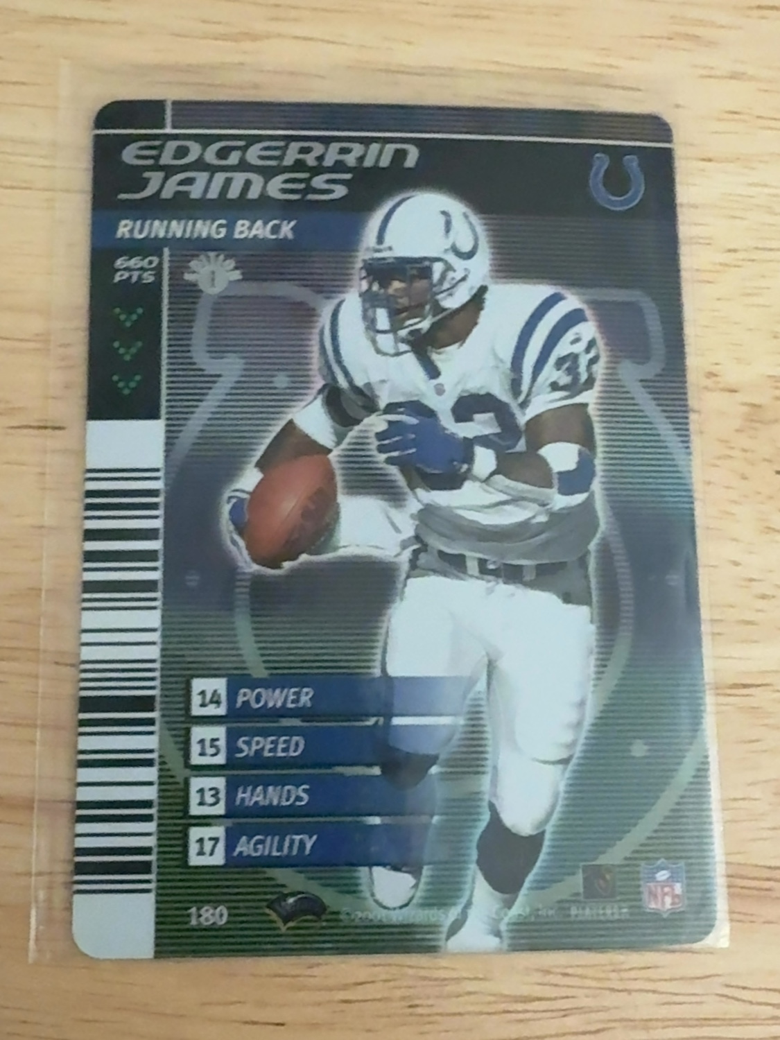 2001 NFL Showdown Edgerrin James 1st Edition Holofoil Indianapolis Colts! #180