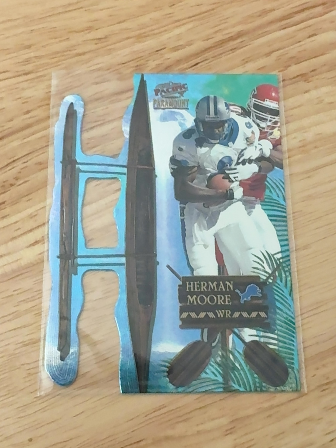 1998 Pacific Paramount Herman Moore Pro Bowl Hawaii Insert! Detroit Lions! #4 Pro Bowl Die Cuts