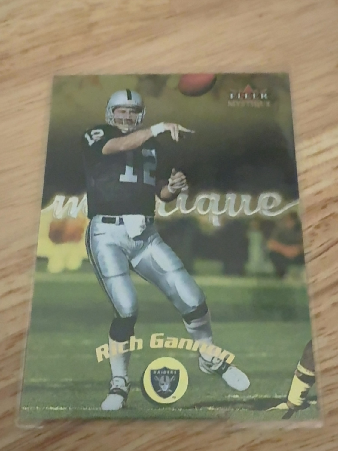 Fleer Mystique Rich Gannon Gold Parallel! NFL MVP! Raiders! #29 Mystique Gold