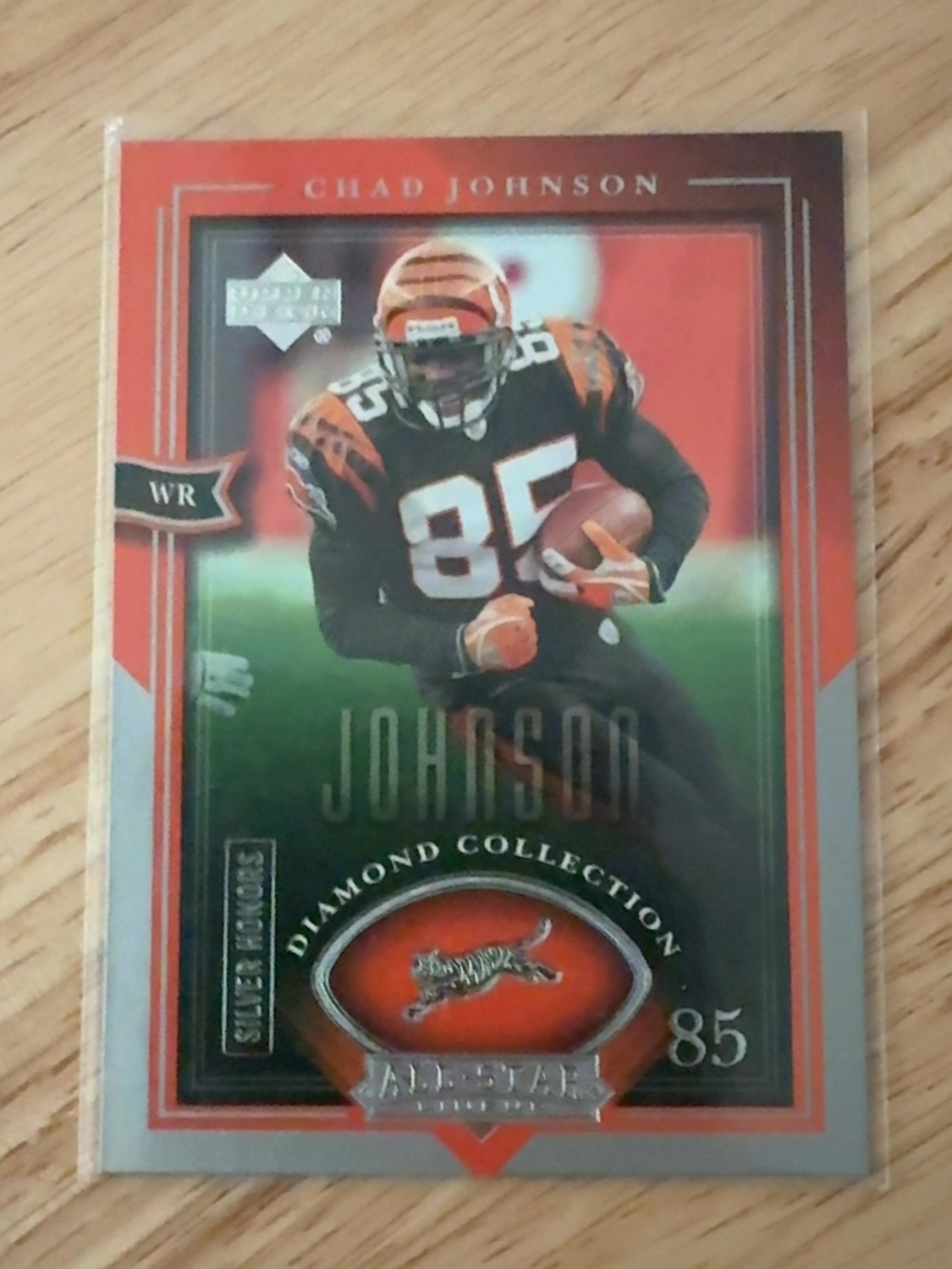 2004 Upper Deck Diamond Collection Chad Johnson Silver Honors Parallel! Cincinnati Bengals!! #11 All-Star Lineup