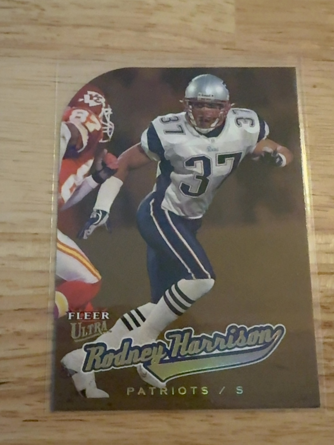 2005 Ultra Rodney Harrison Gold Medallion Parallel! New England Patriots! #105