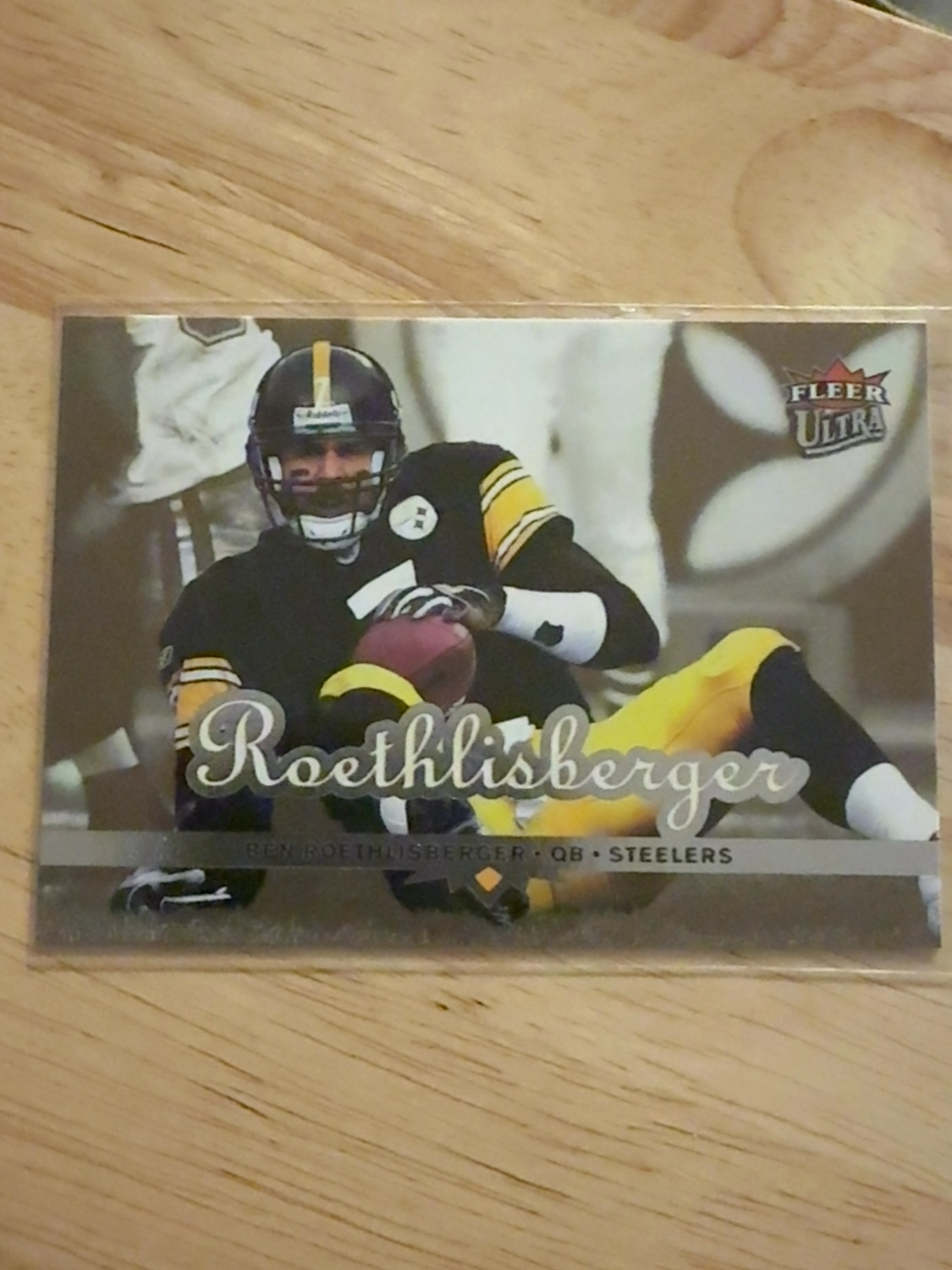 2006 Ultra Ben Roethlisberger Gold Medallion Parallel! Pittsburgh Steelers! #150