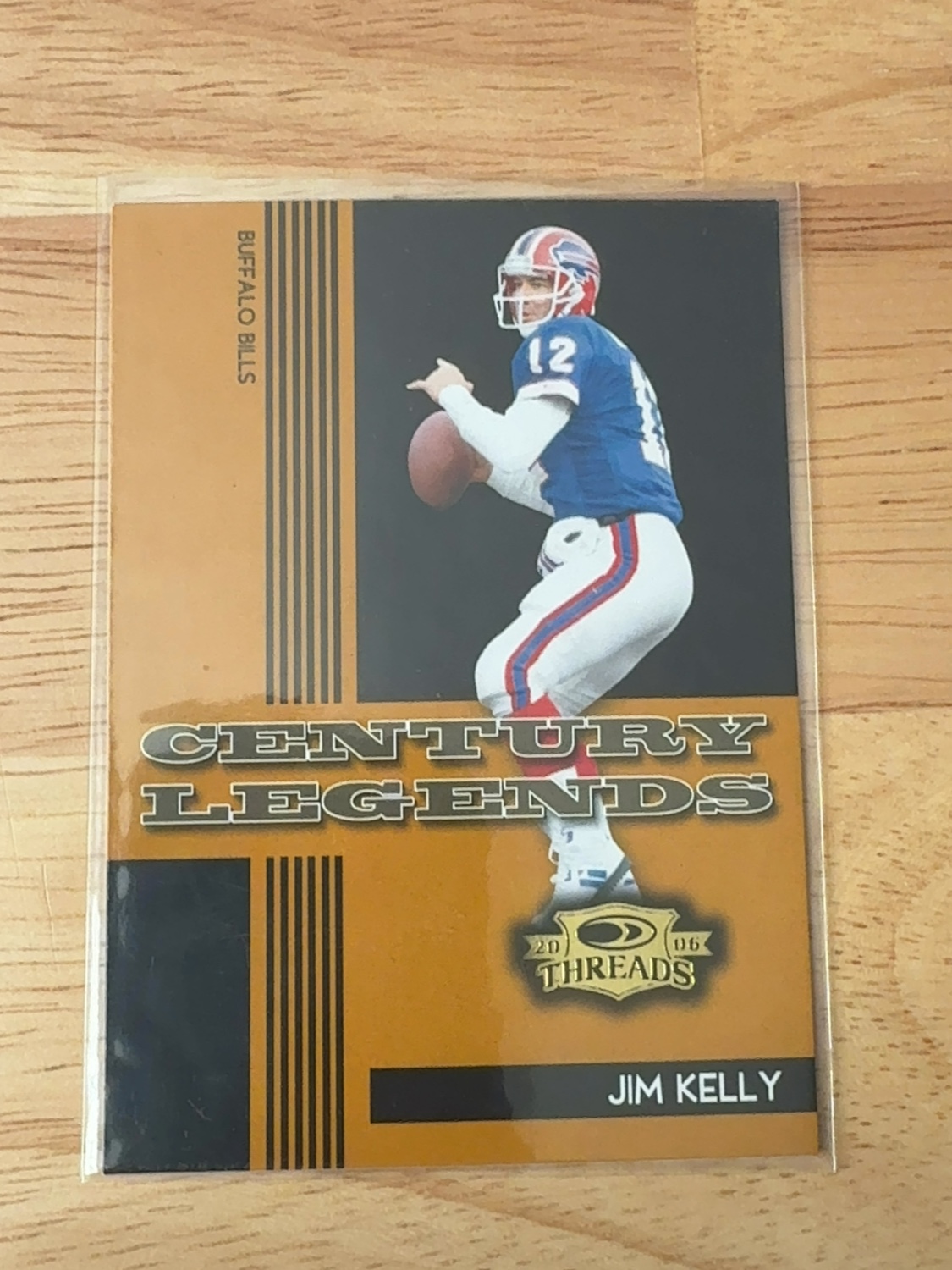 2006 Donruss Threads Jim Kelly Century Legends Insert Card! Buffalo Bills! #CL-6