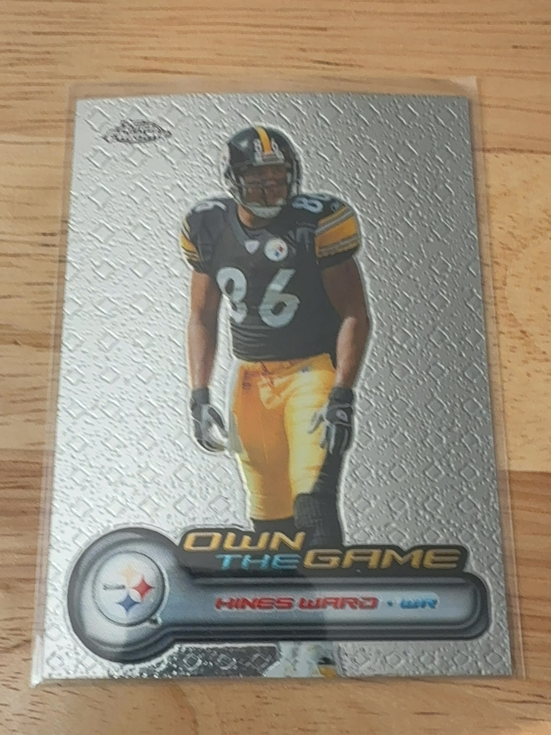 2006 Topps Chrome Hines Ward “Own The Game” insert card! Pittsburgh Steelers! #OTG30