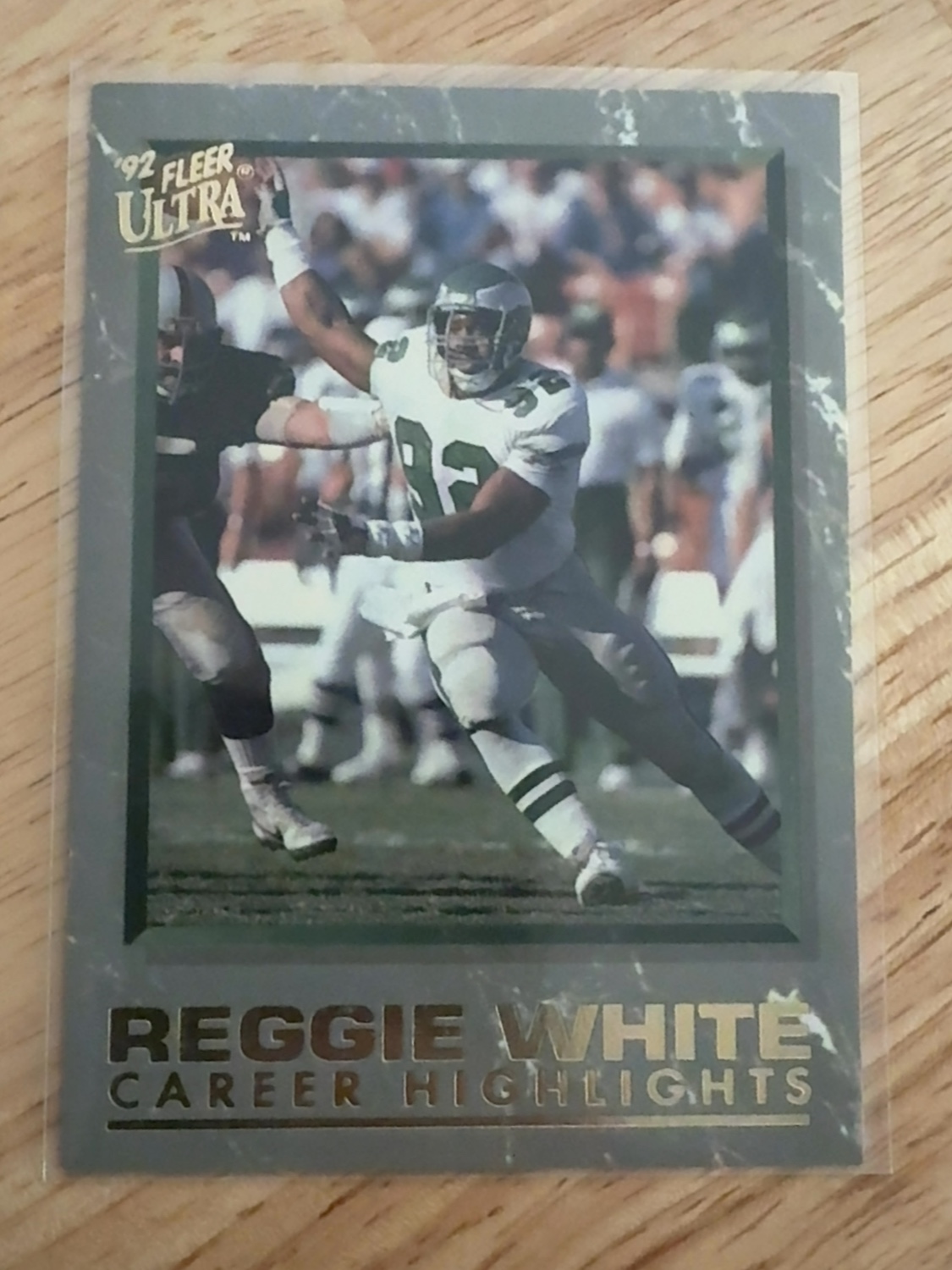 1992 Ultra Reggie White Career Highlights Rare Insert! Philadelphia Eagles! #3