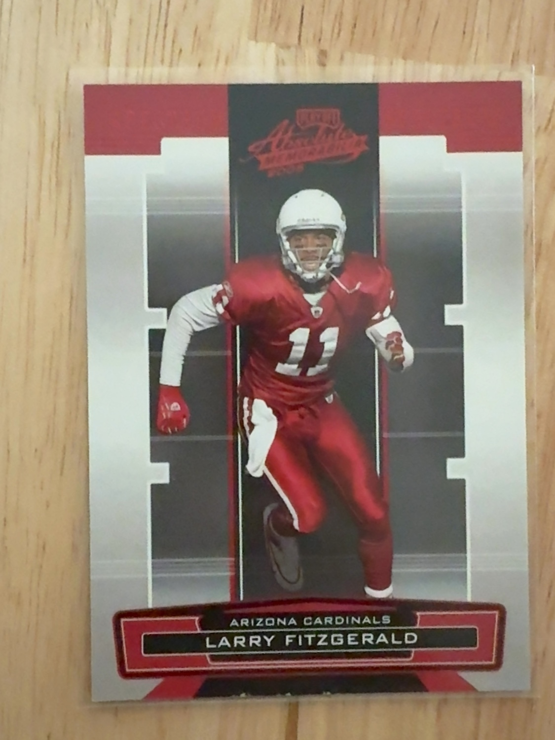 2005 Playoff Absolute Memorabilia Larry Fitzgerald red foil Spectrum parallel- color match! Arizona Cardinals! #4