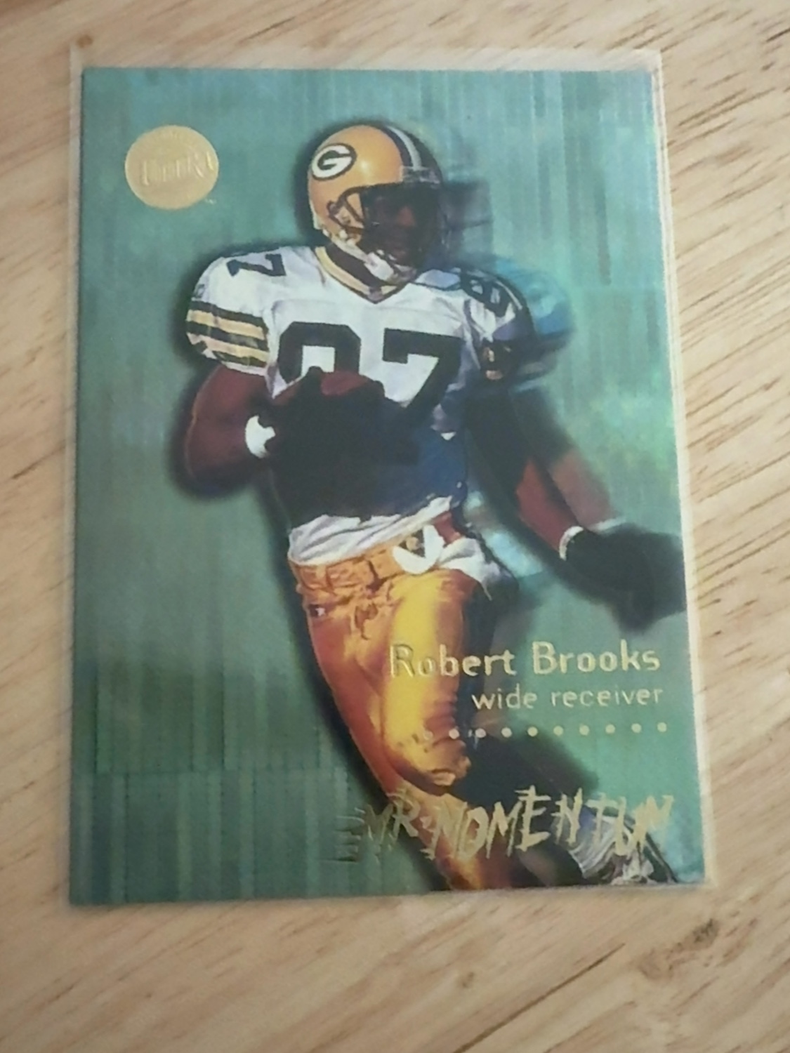 1996 Ultra Robert Brooks “Mr. Momentum” foil insert! Green Bay Packers! #1