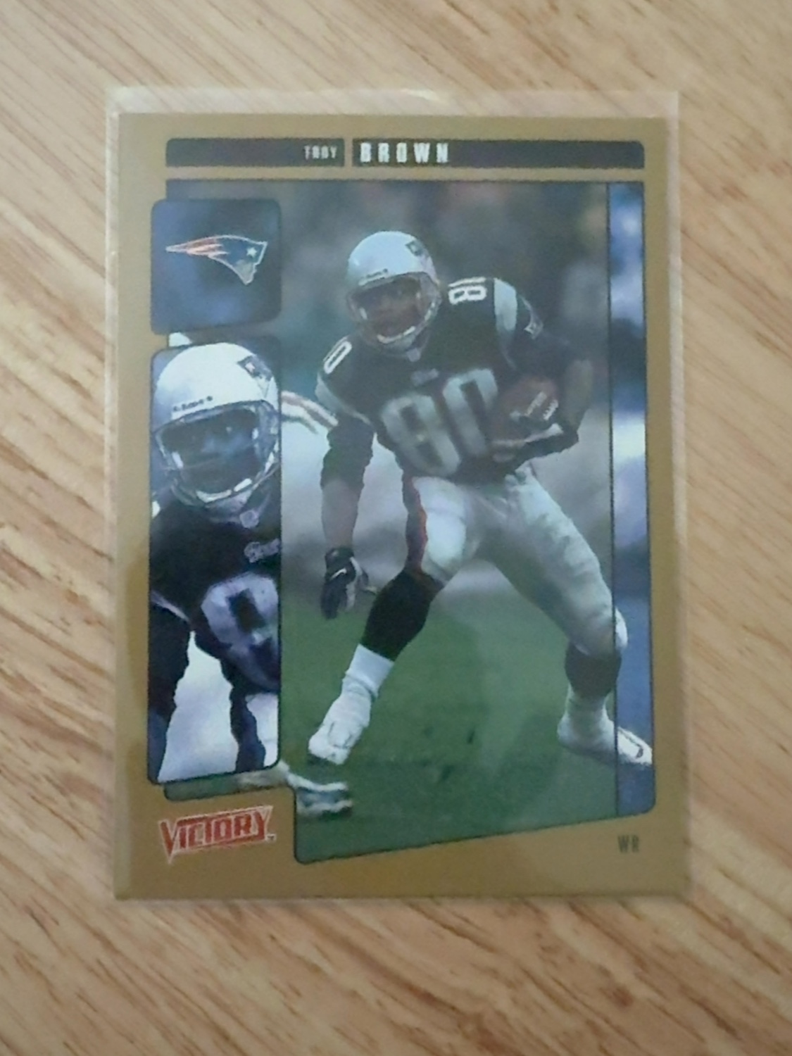 2001 Upper Deck Victory Troy Brown Parallel! New England Patriots!! Gold #199 Gold