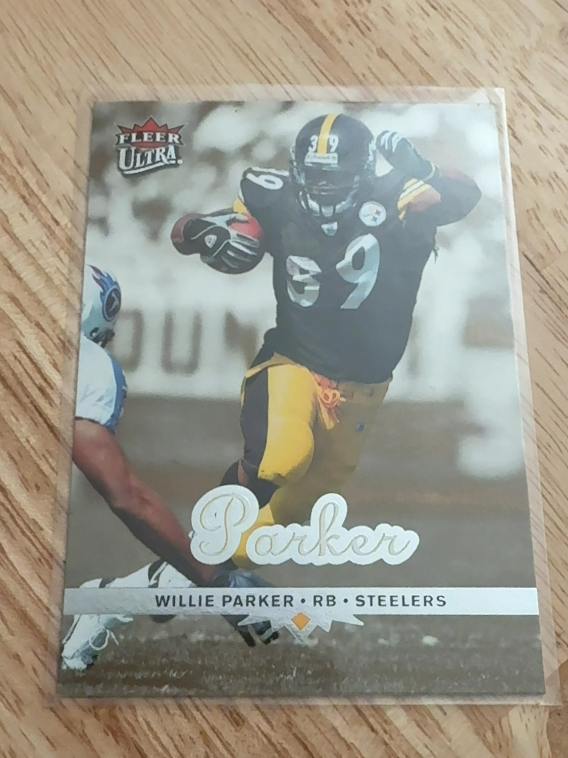 2006 Fleer Ultra “Fast” Willie Parker Gold Medallion Parallel! Pittsburgh Steelers! #151