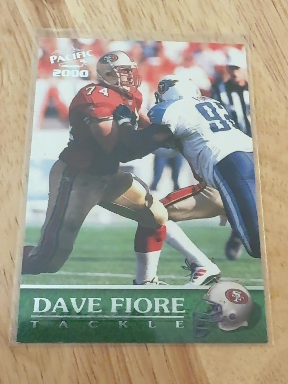 2000 Pacific Dave Fiore rookie card - the only one made!! San Francisco 49ers! #337