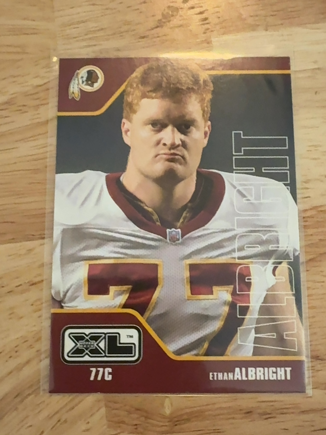 2002 Upper Deck XL Ethan Albright rookie card - his only card ever made!! Washington Redskins! #483