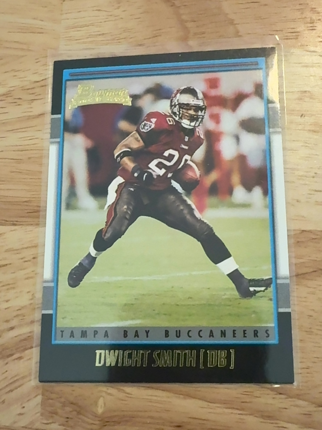 2001 Bowman Dwight Smith rookie card - 1 of only 2 made! Gold Parallel! Tampa Bay Buccaneers! #138 Gold Foil