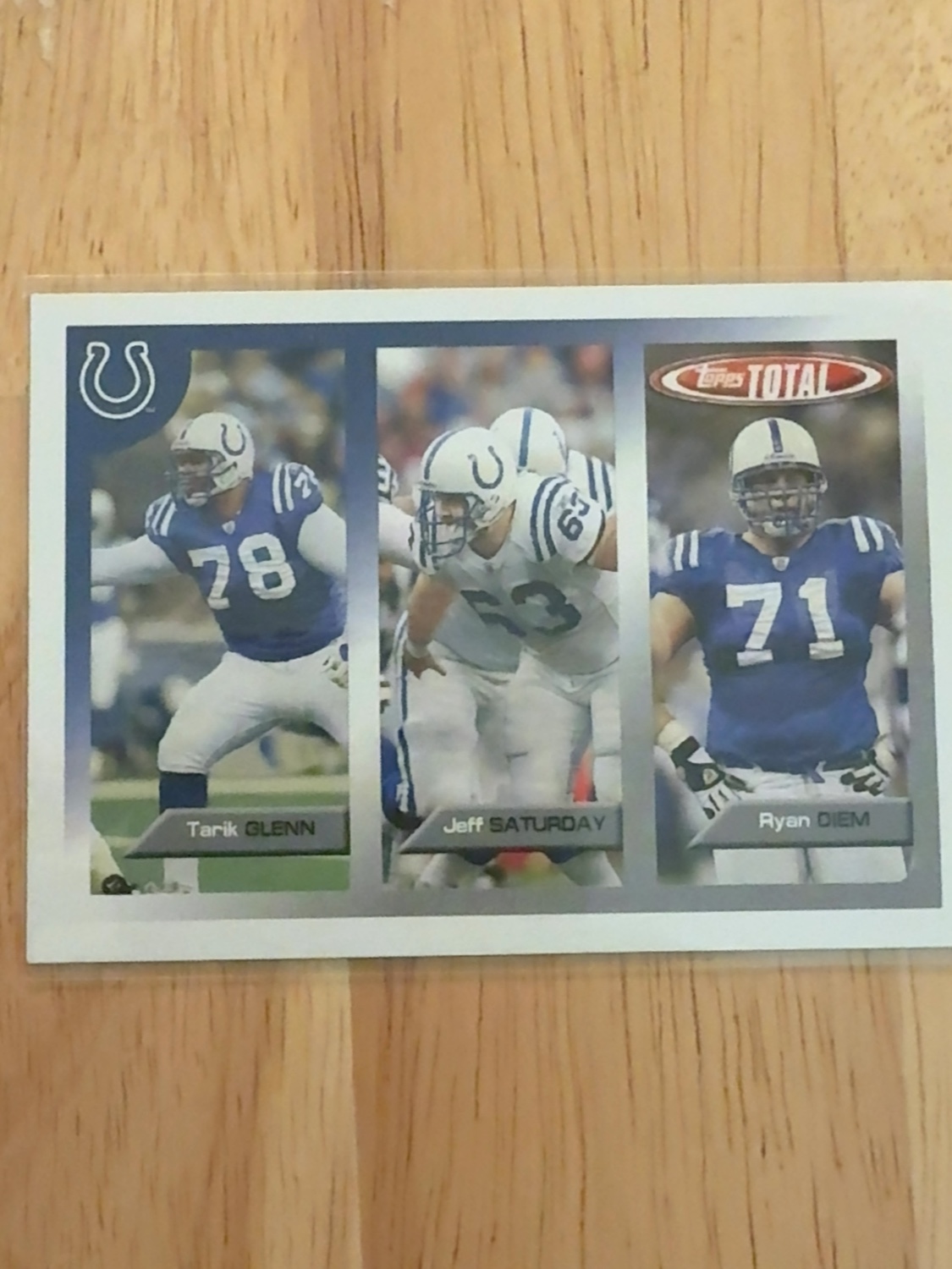 2005 Topps Total Jeff Saturday rookie card - the only one made!! Indianapolis Colts!! #38