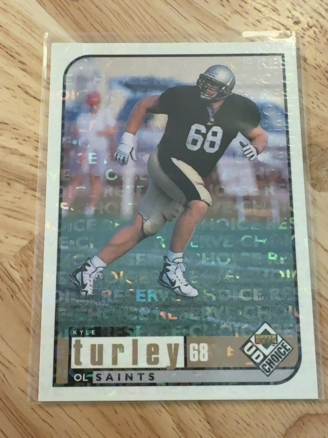 1998 Upper Deck Choice Kyle Turley rookie card - 1 of only 2 made! New Orleans Saints! #367 Choice Reserve Parallel!