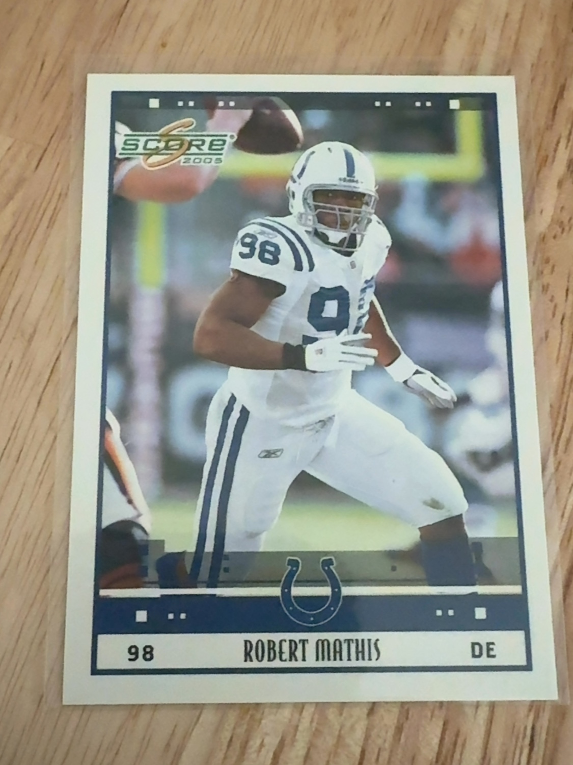 2005 Score Robert Mathis rookie card - 1 of only 2 ever made! Indianapolis Colts!! #126