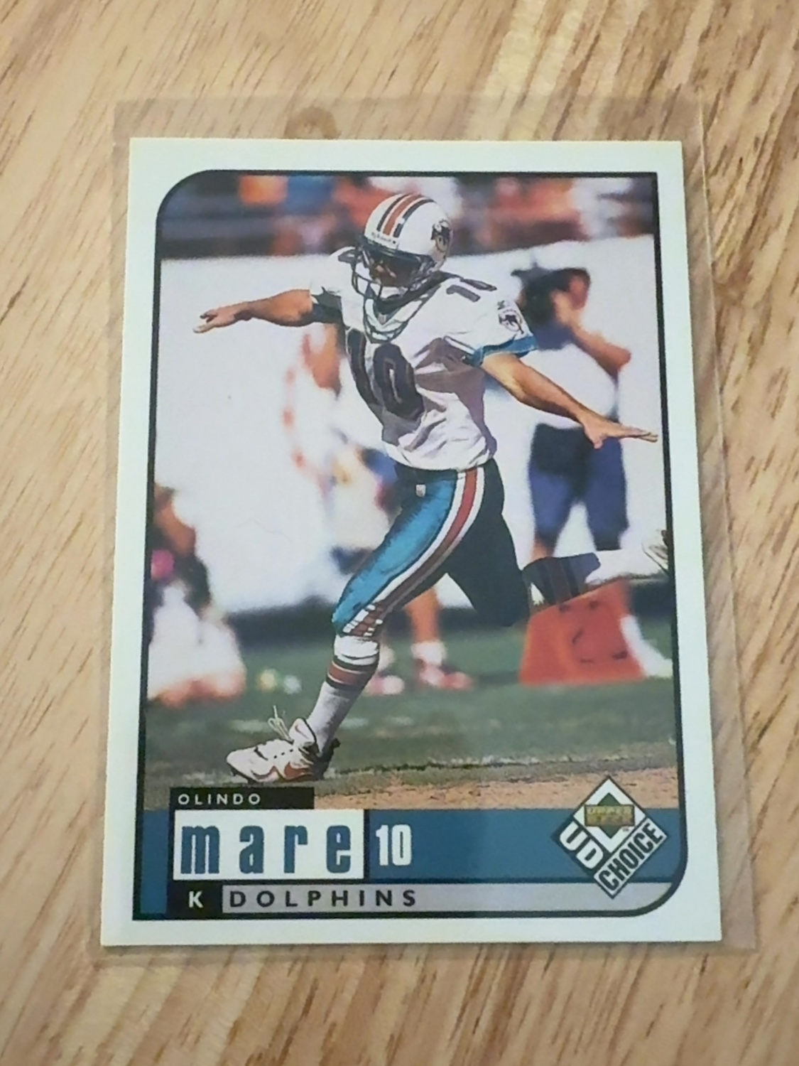1998 Upper Deck Choice Olindo Mare rookie card - the only one made!!! Miami Dolphins! #94