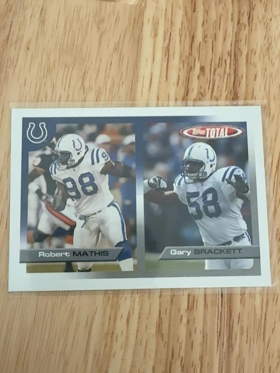 2005 Topps Total Robert Mathis rookie card - 1 of only 2 made!! Indianapolis Colts! #147