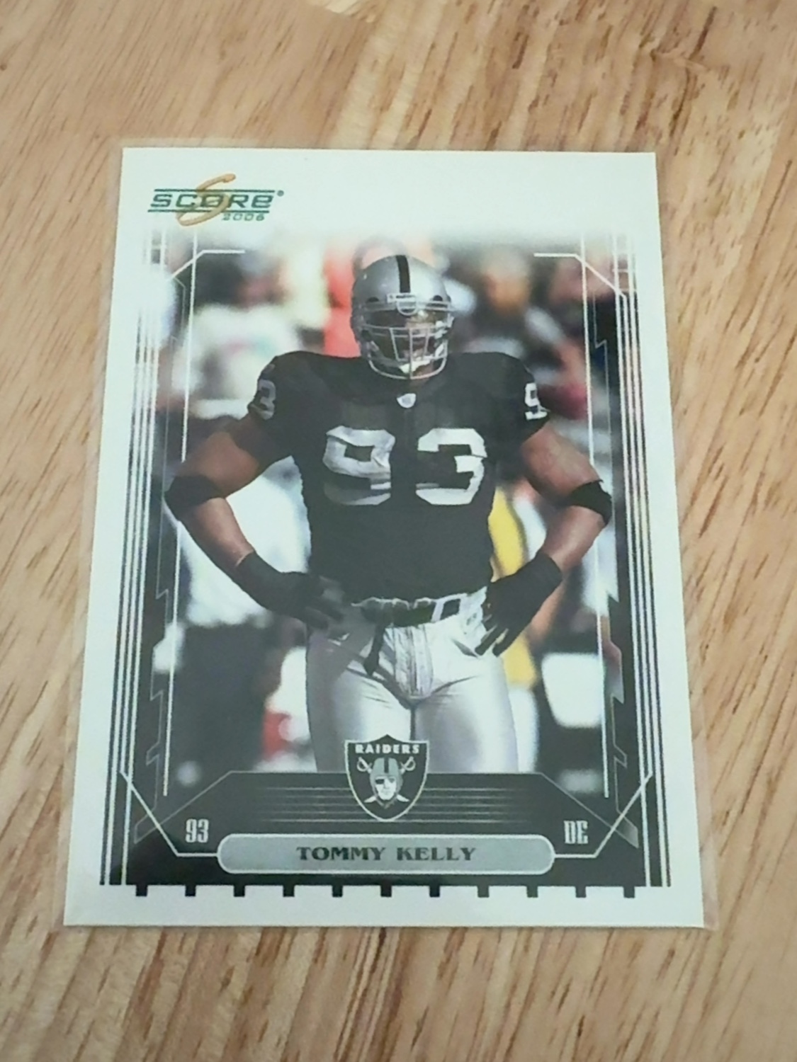 2006 Score Tommy Kelly Rookie Card - 1 of only 2 made!! Raiders! #313