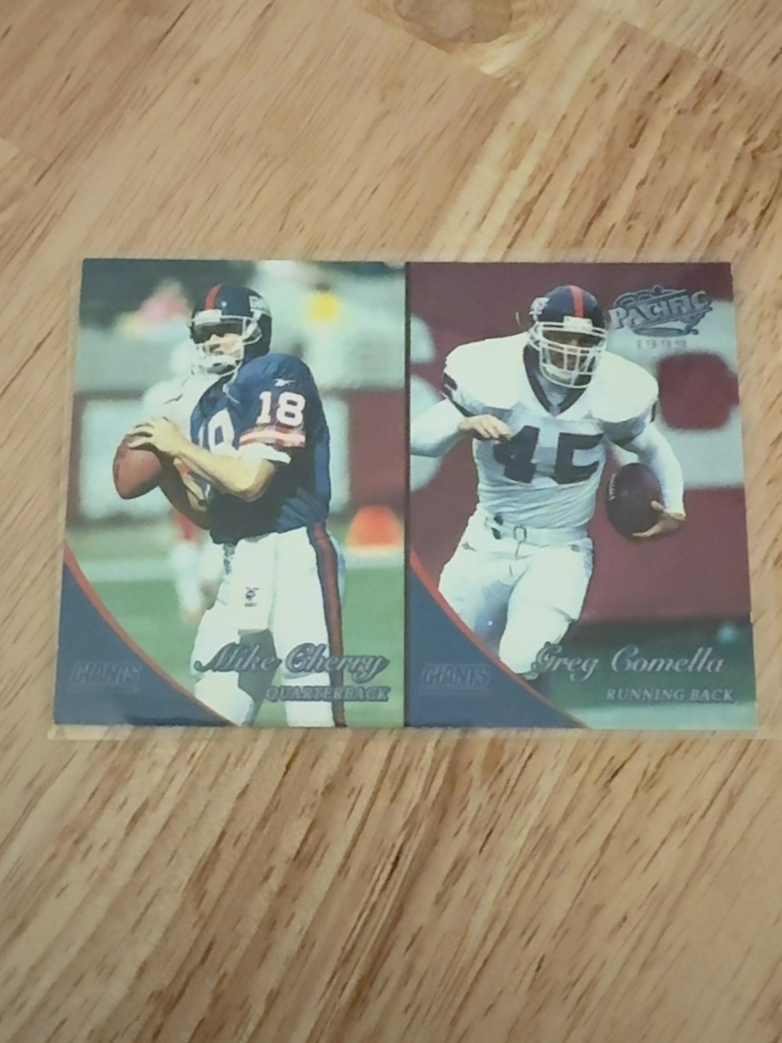 1999 Pacific Greg Comella Rookie Card - the only one made!! New York Giants! Stanford Cardinal #275