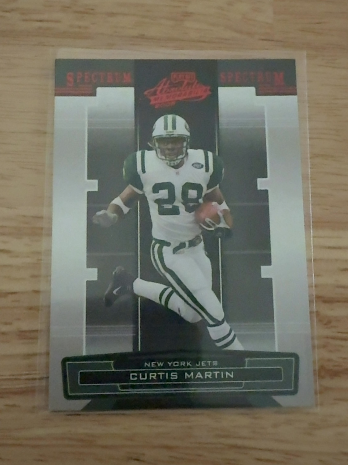 2005 Playoff Absolute Memorabilia Curtis Martin Spectrum Red Foil Parallel! New York Jets! #104