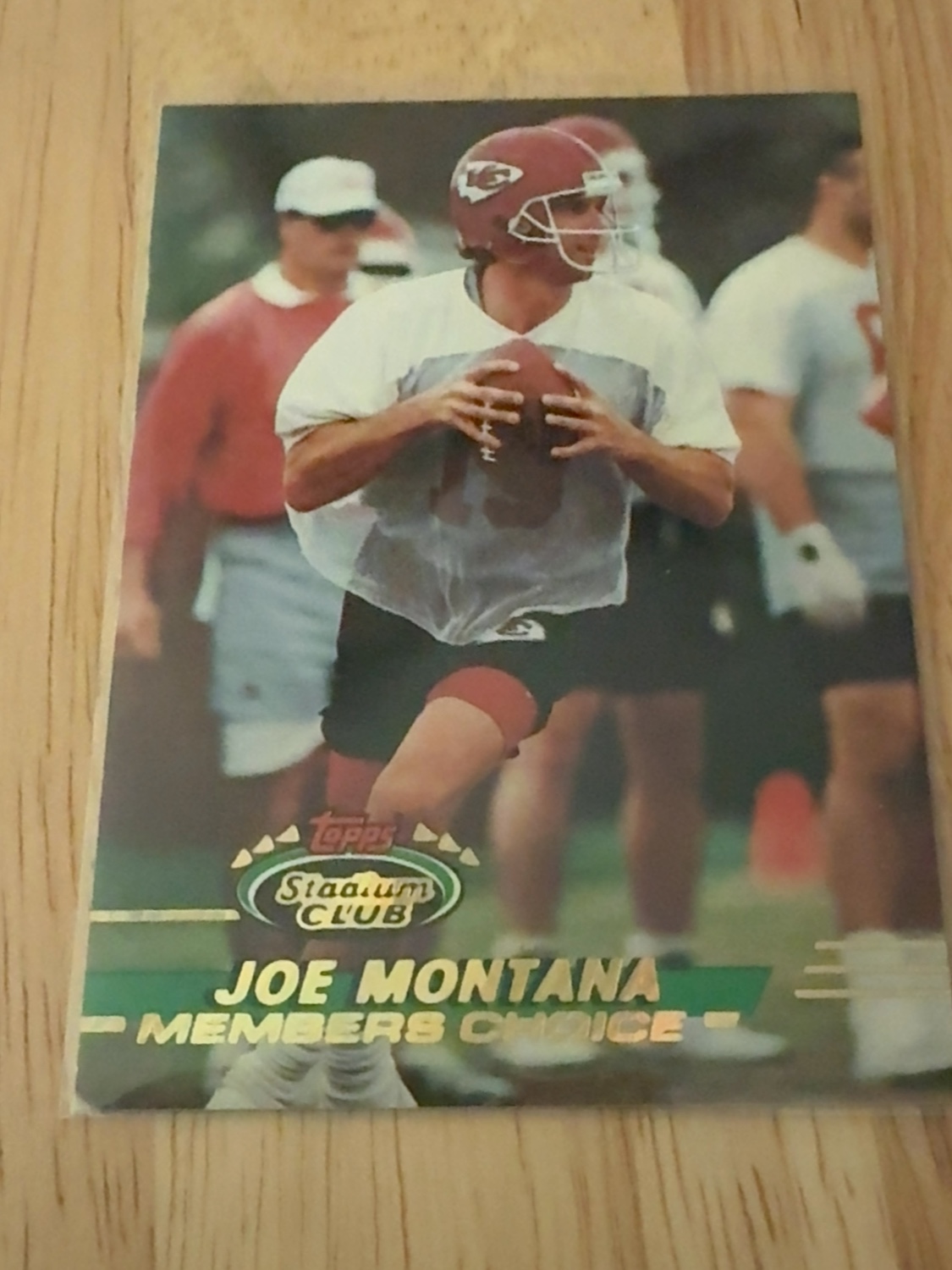 1993 Stadium Club Joe Montana Rare Members Choice Parallel! 49ers! Chiefs! #250