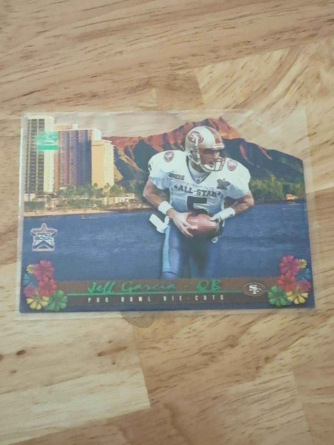 2002 Pacific Jeff Garcia Pro Bowl Die-Cut Insert Card! San Francisco 49ers! #16