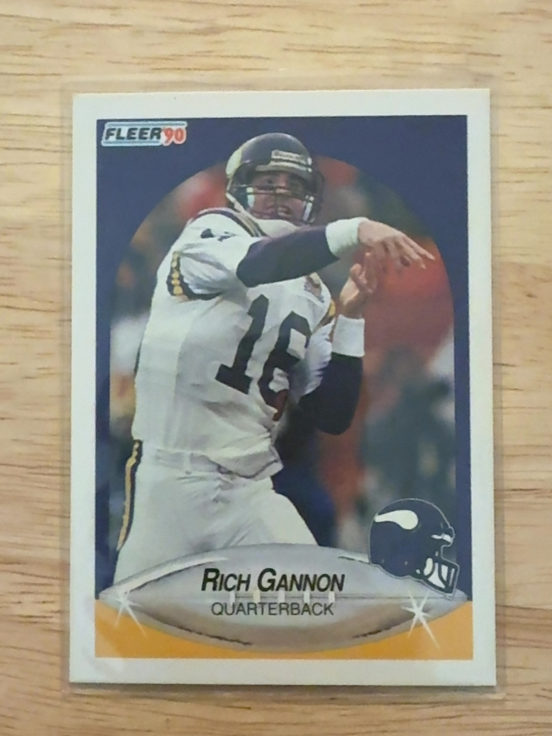 1990 Fleer Rich Gannon 1 of only 3 rookies made!! Raiders! #99