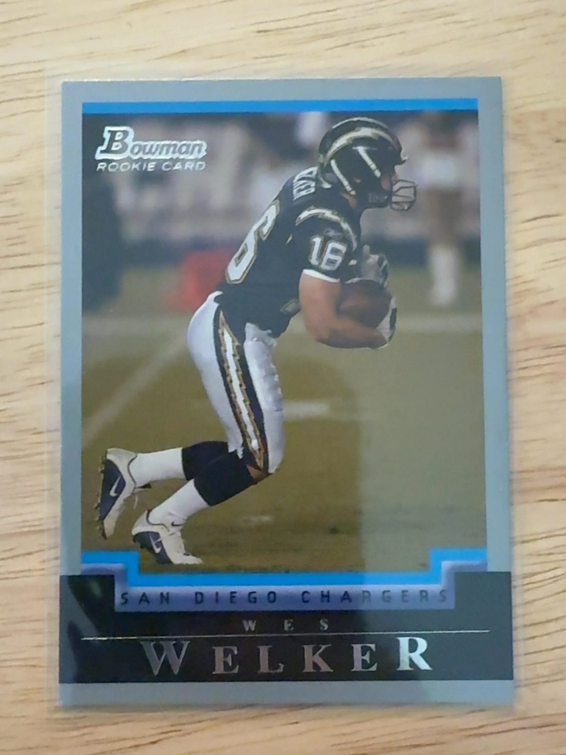 2004 Bowman Wes Welker rookie card- 1 of only 8 made in 2004! New England Patriots #212