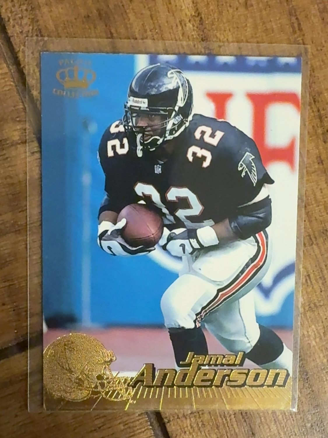 1996 Pacific Jamal Anderson rookie card- 1 of only five sets made!! Dirty Birds!! Atlanta Falcons #21