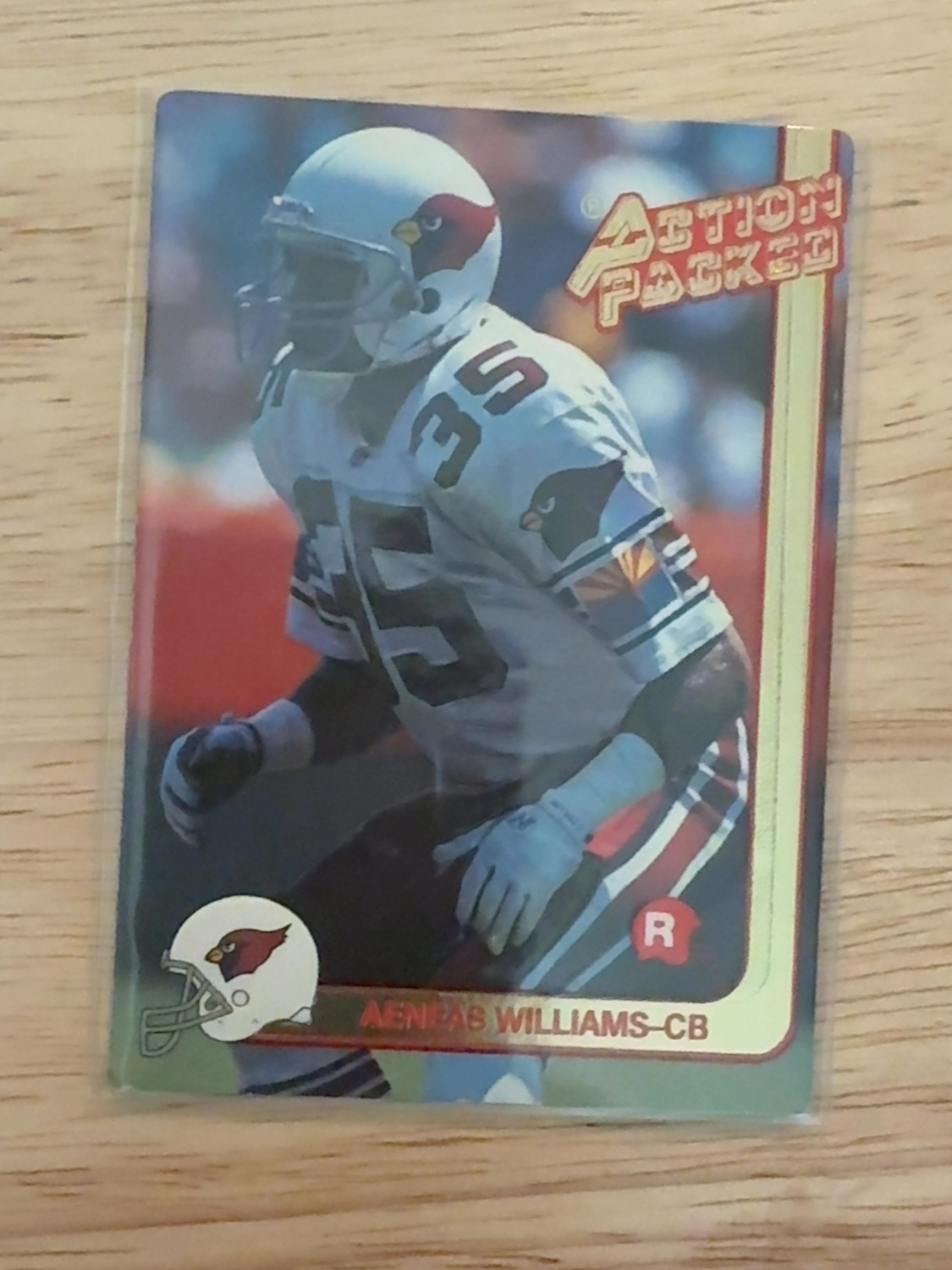 1991 Action Packed Update Aeneas Williams Cardinals 1 of only 6 rookies made! #67