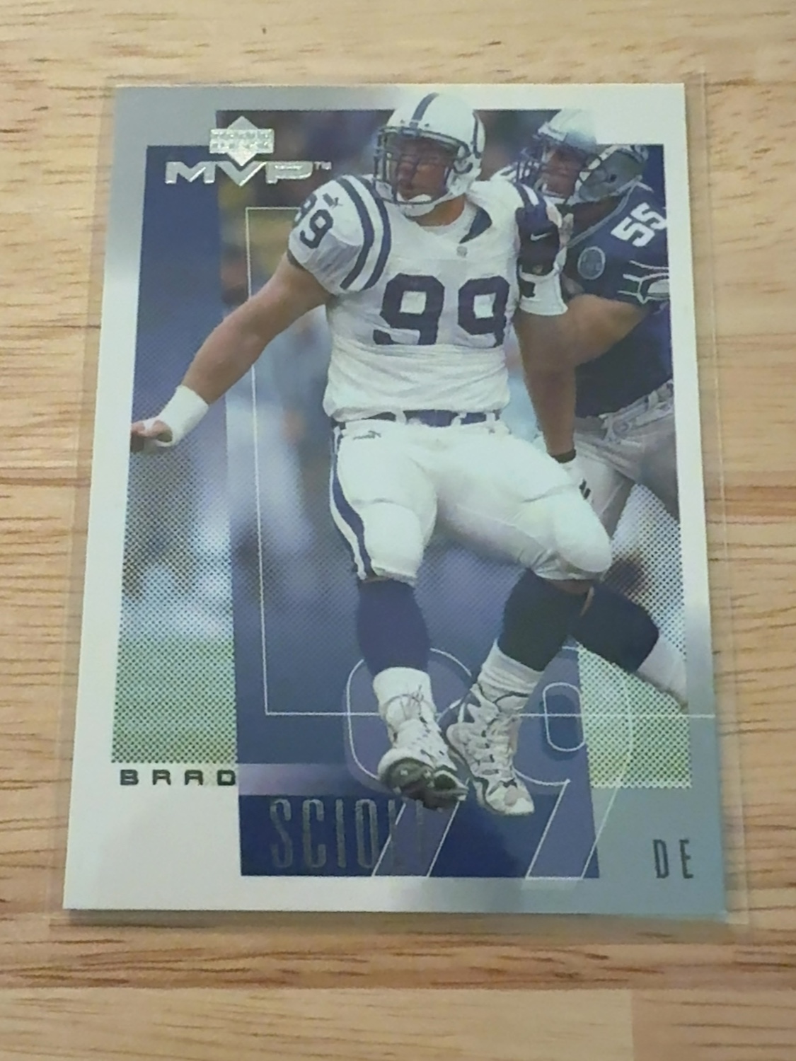 2001 Upper Deck MVP Brad Scioli only rookie card ever made!! Penn State Indianapolis Colts #113