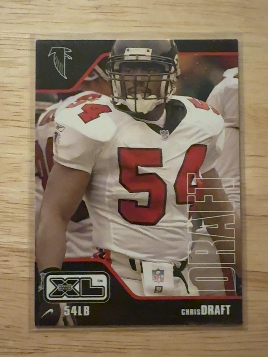 2002 Upper Deck XL Chris Draft UD XL only rookie card ever made!! Stanford Cardinal Atlanta Falcons #21