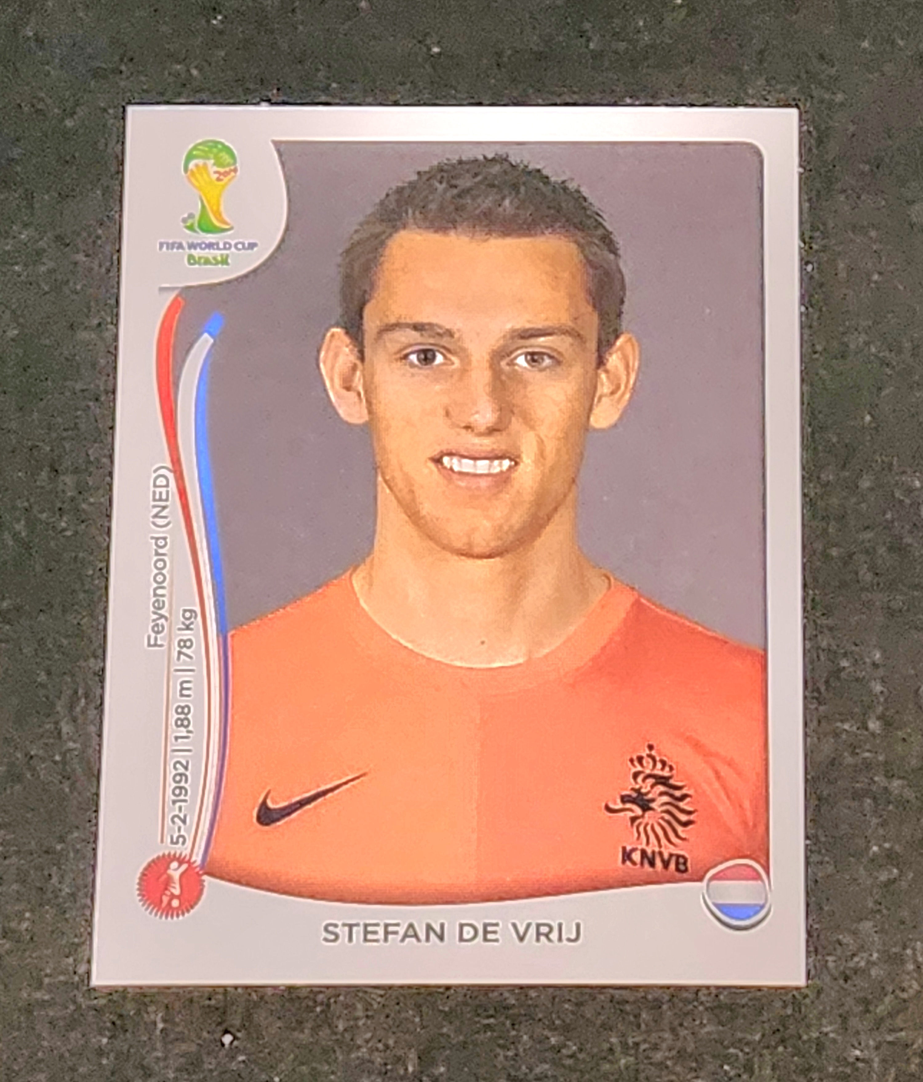 2014 Panini World Cup Stefan De Vrij #131 Sticker