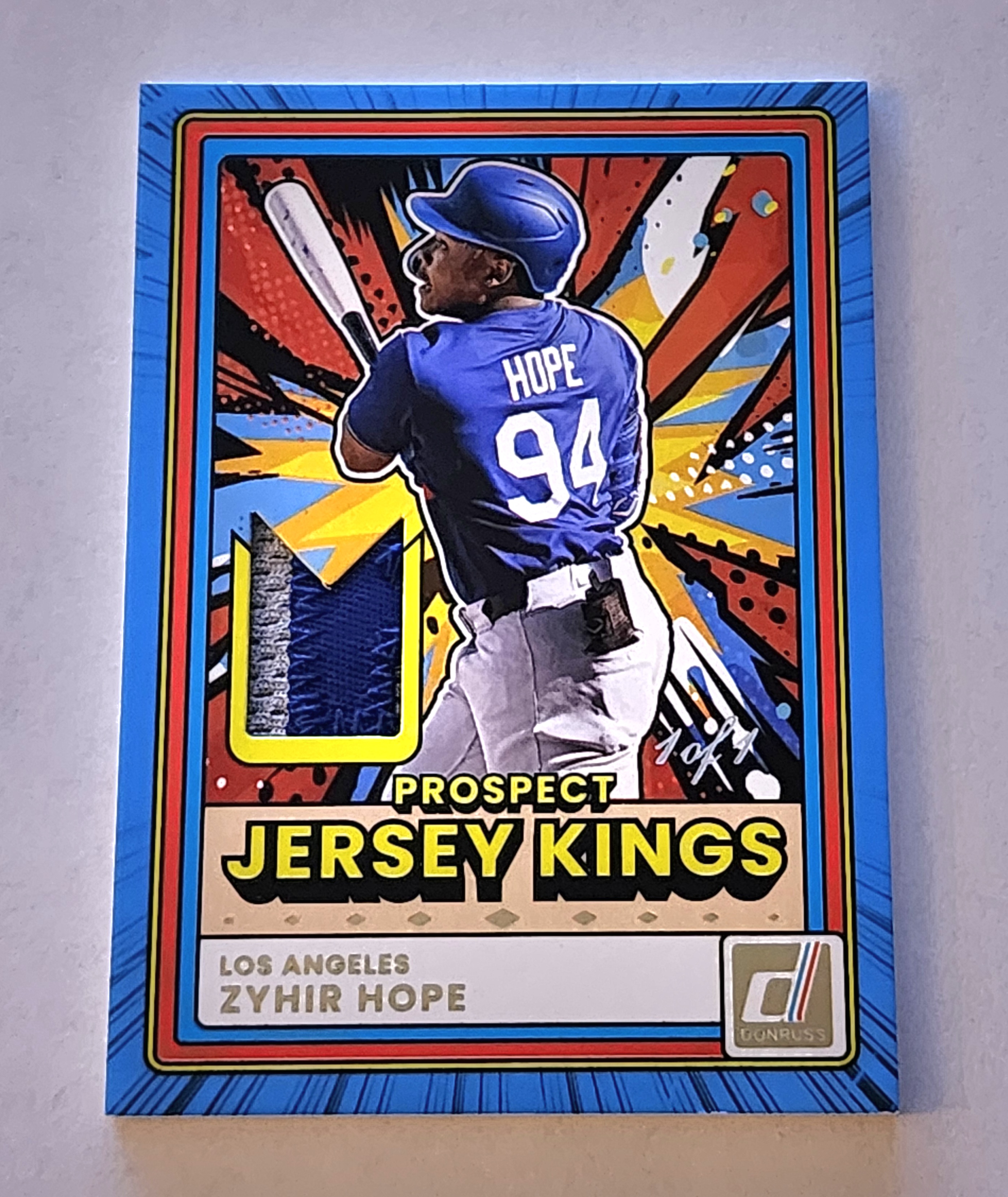 2026 Panini Donruss Zyhir Hope #PJK-ZH Platinum Prospect Jersey Kings 1/1