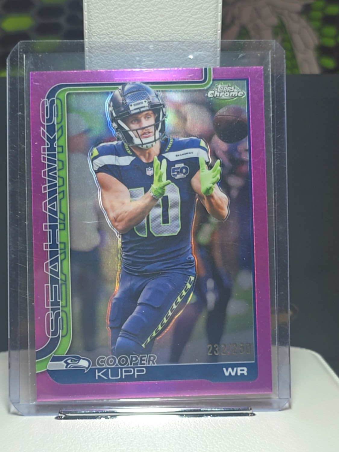 2025 Topps Chrome Football Cooper Kupp #271 Pink Refractor 232/250