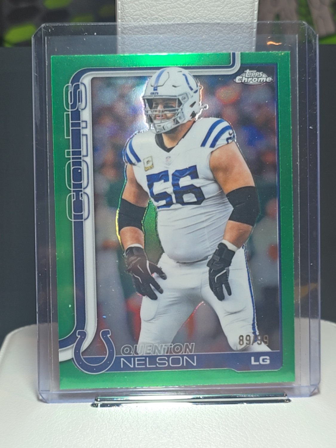 2025 Topps Chrome Football Quenton #144 Green Refractor 89/99