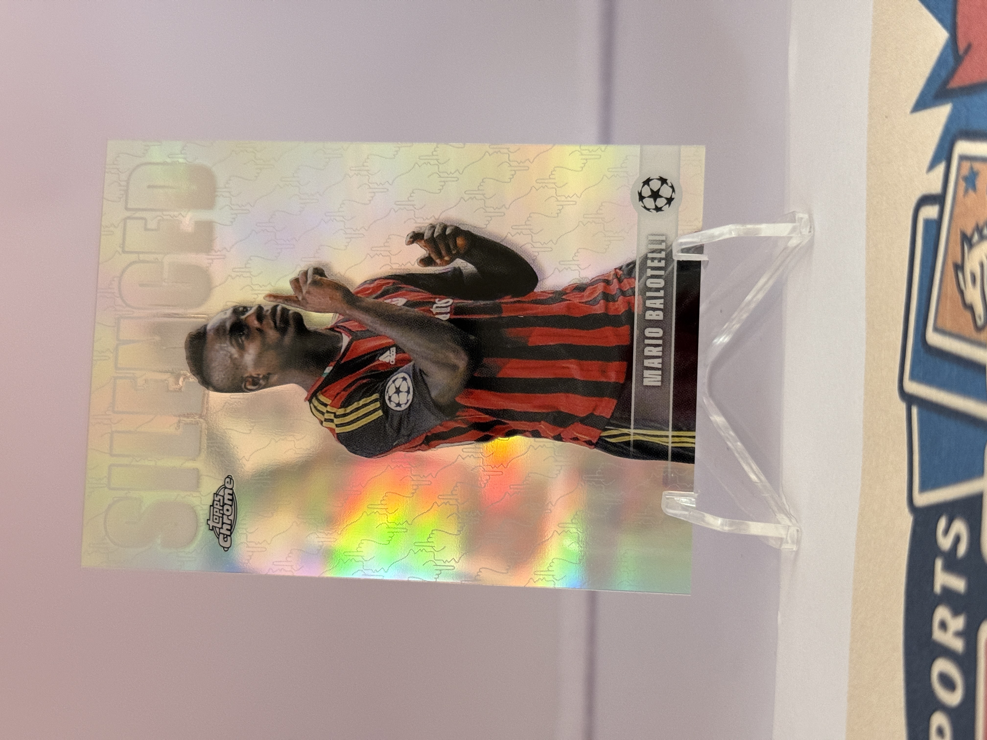 2025-26 Topps Chrome UEFA Club Competitions Mario Balotelli #SHH-6 Insert