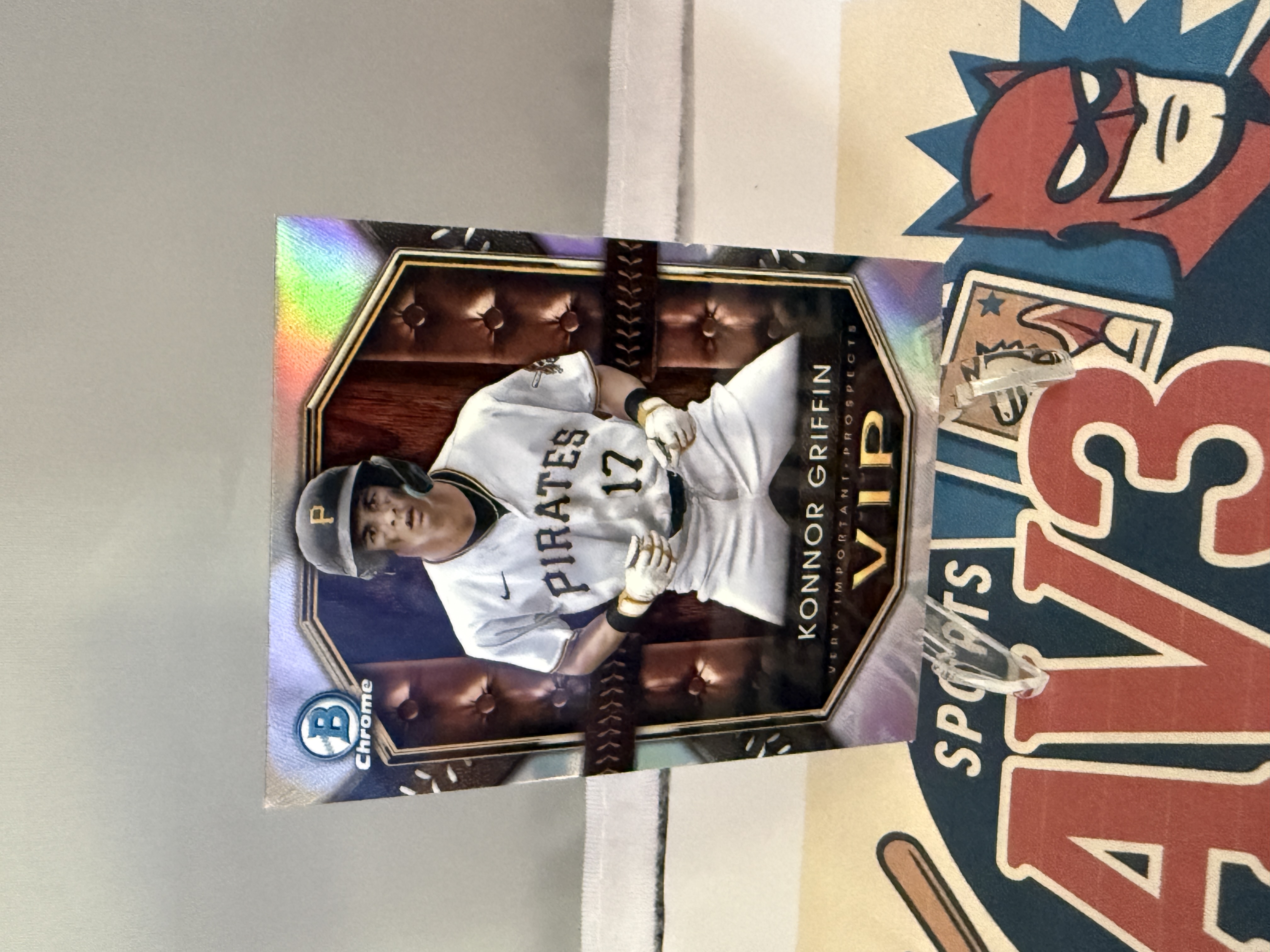 2025 Bowman Baseball Chrome Konnor Griffin #VIP-20 Insert, Chrome