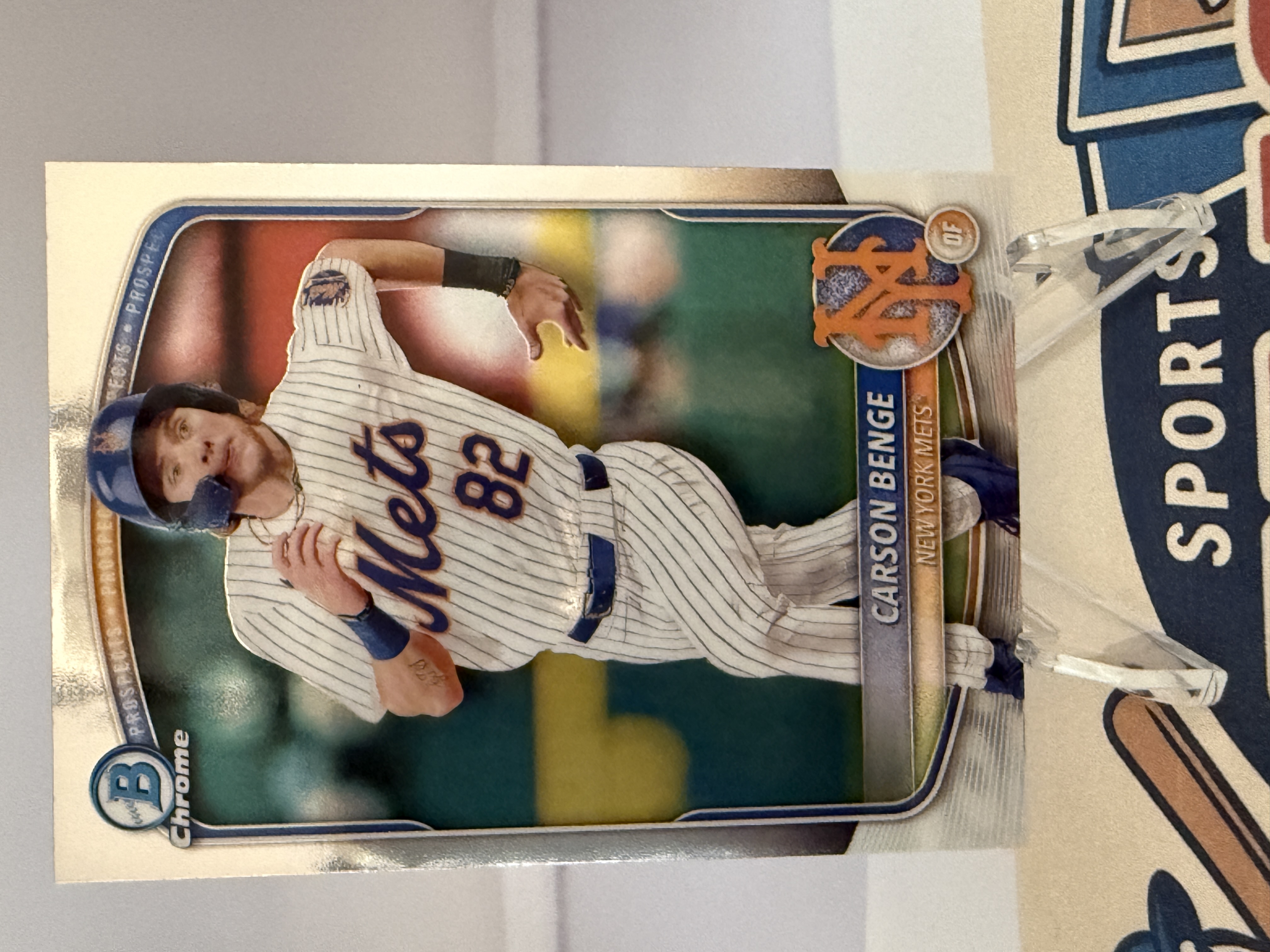 2025 Bowman Baseball Chrome Carson Benge #BCP-108 Chrome, Prospect