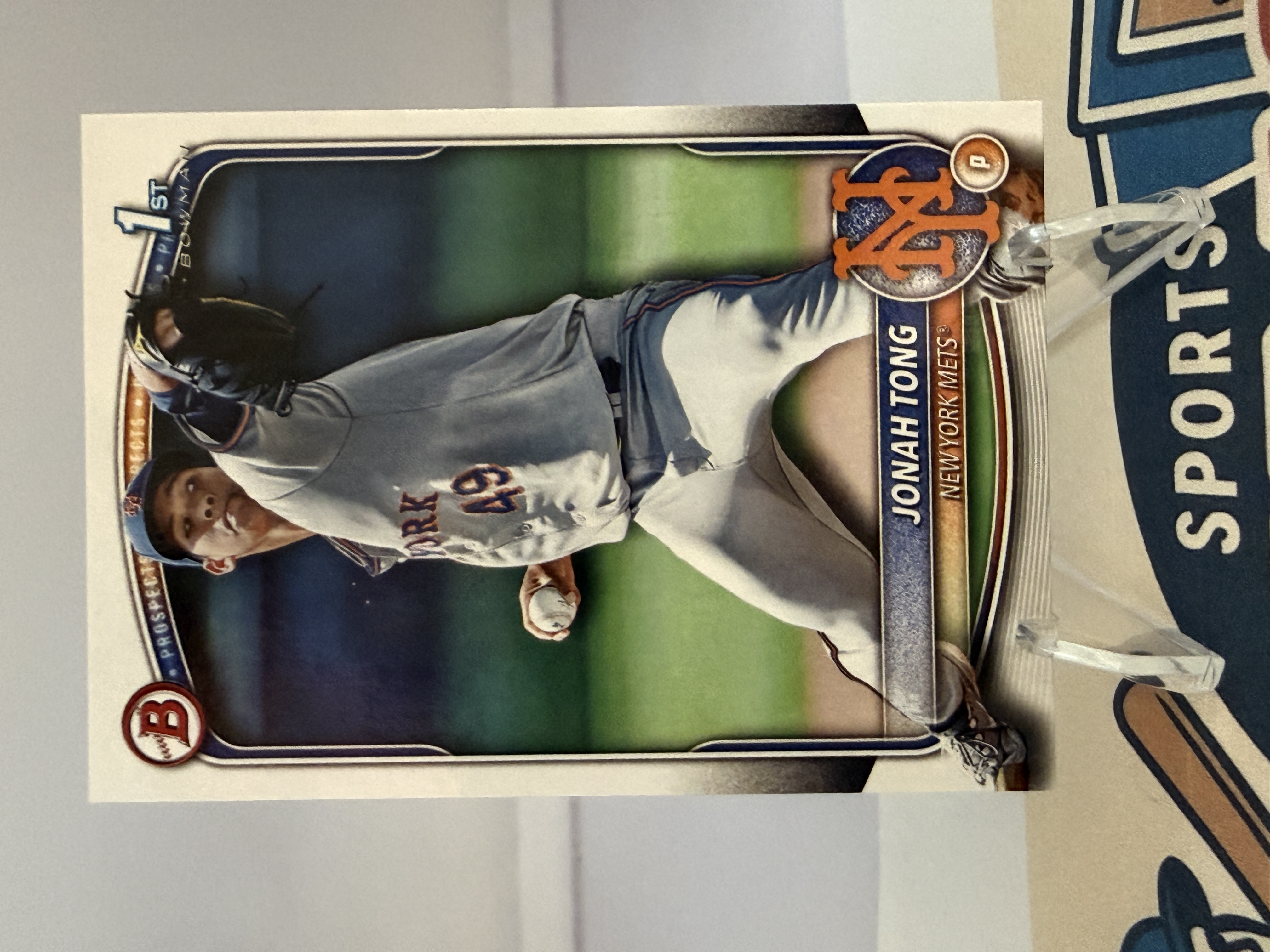 2025 Bowman Baseball Jonah Tong ##BP-105 Base, 1st Bowman, Prospect