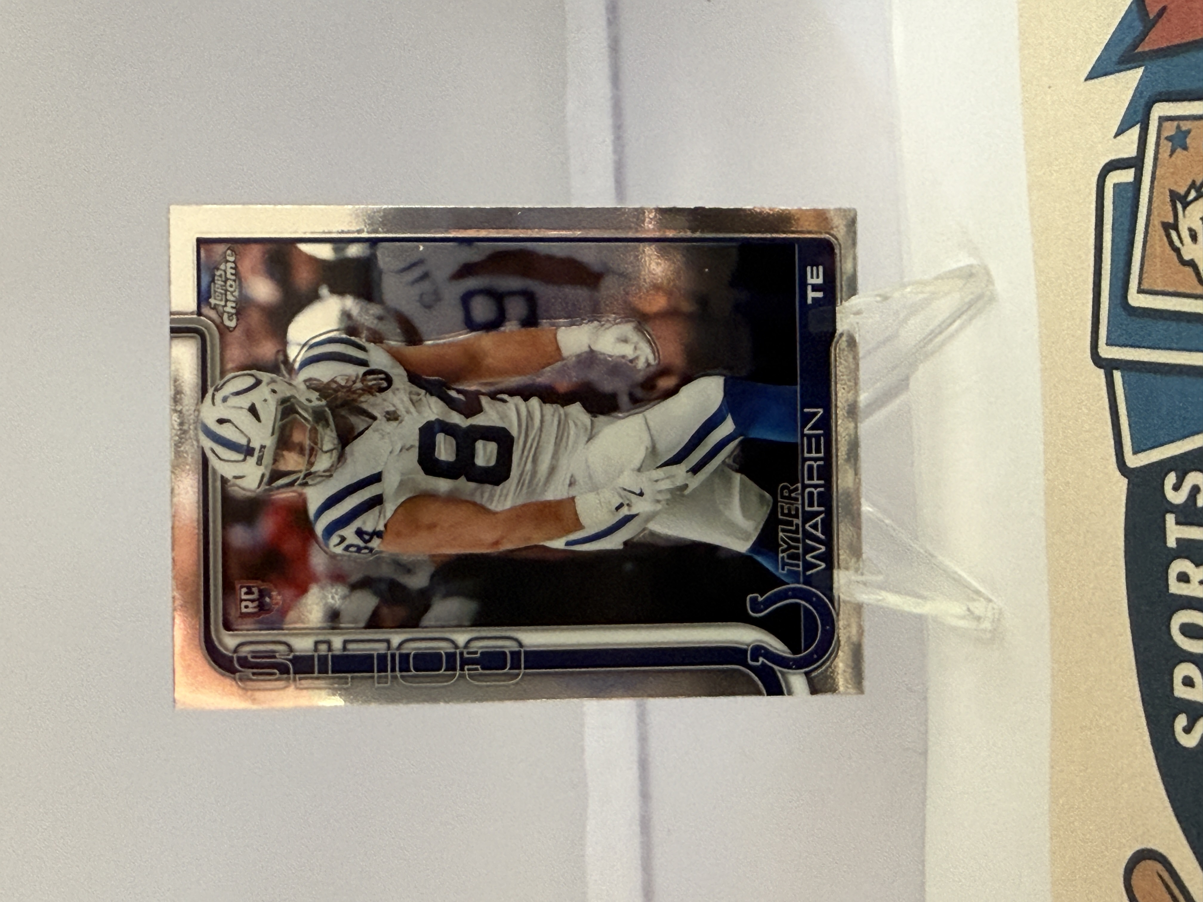 2025 Topps NFL Chrome Tyler Warren #346 Chrome, Rookie