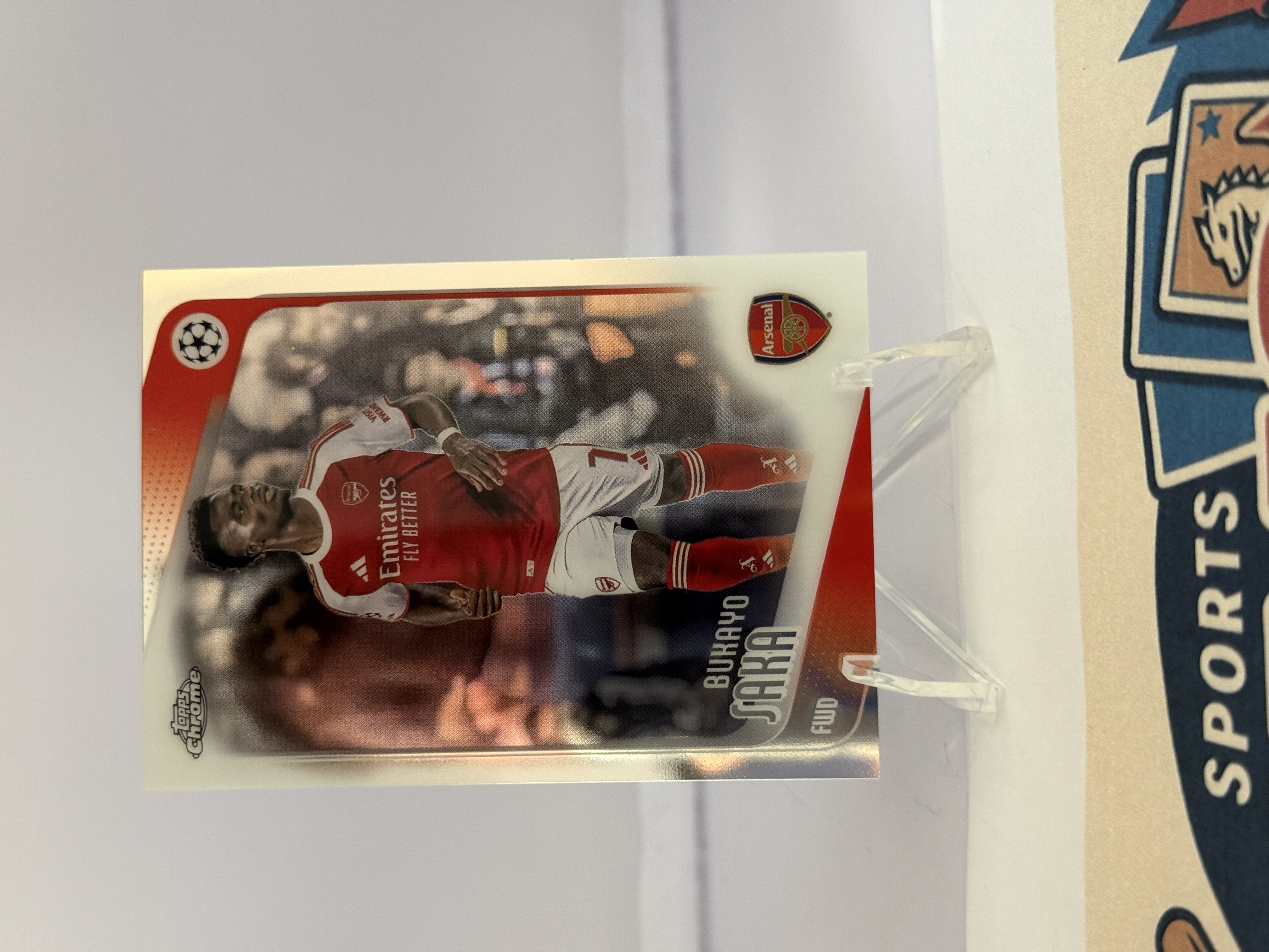2025-26 Topps UEFA Club Competitions Bukayo Saka #12 Base Chrome