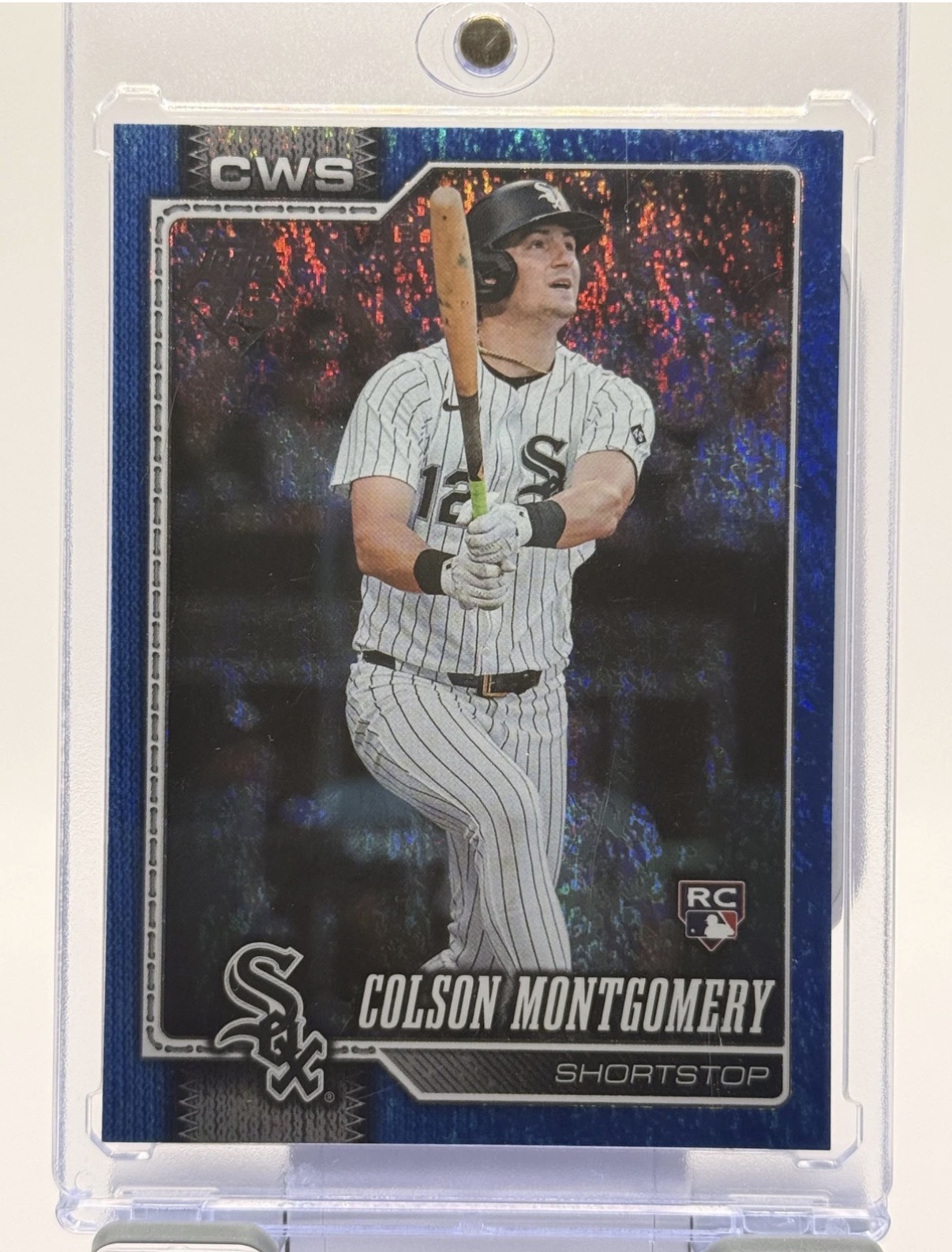 2026 Topps Series One Colson Montgomery #157 Blue Rainbow Foil