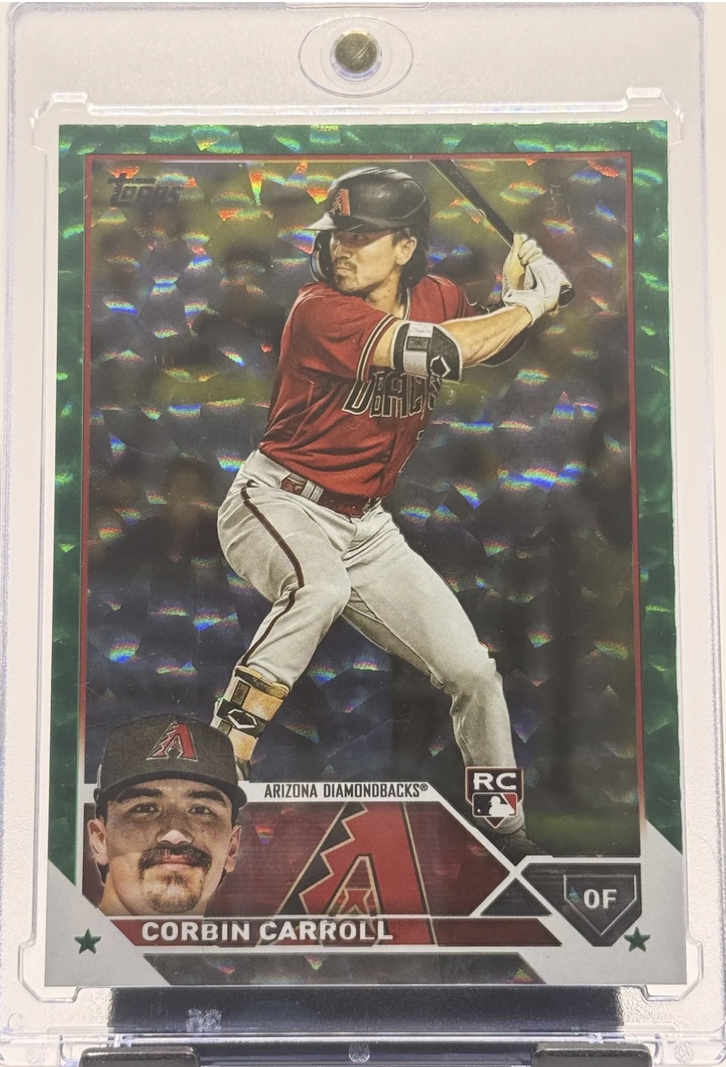 2023 Topps Series Two Corbin Carroll #401 Green Foil