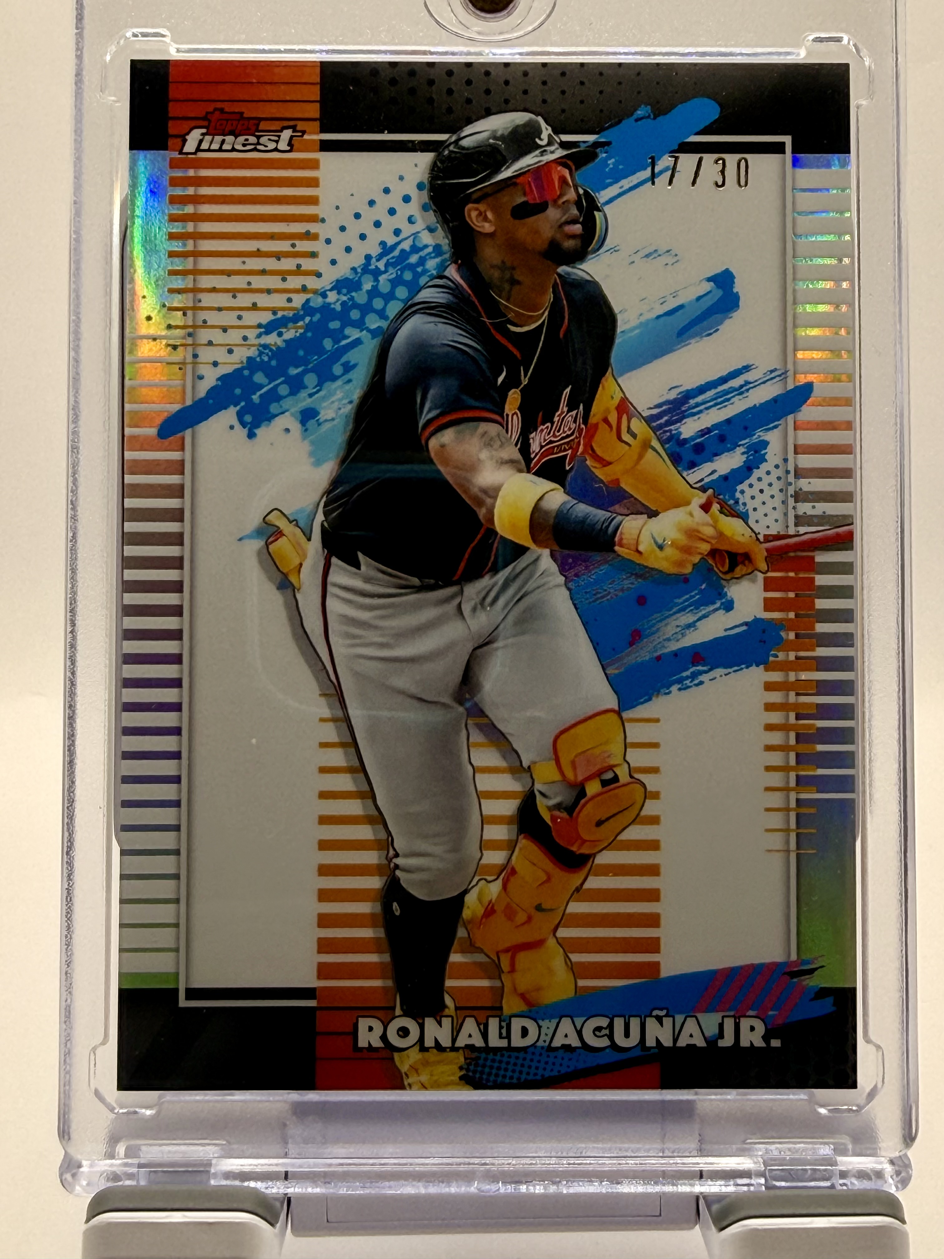 2026 Topps Finest - Uncommon Ronald Acuna Jr. #187 White Refractor