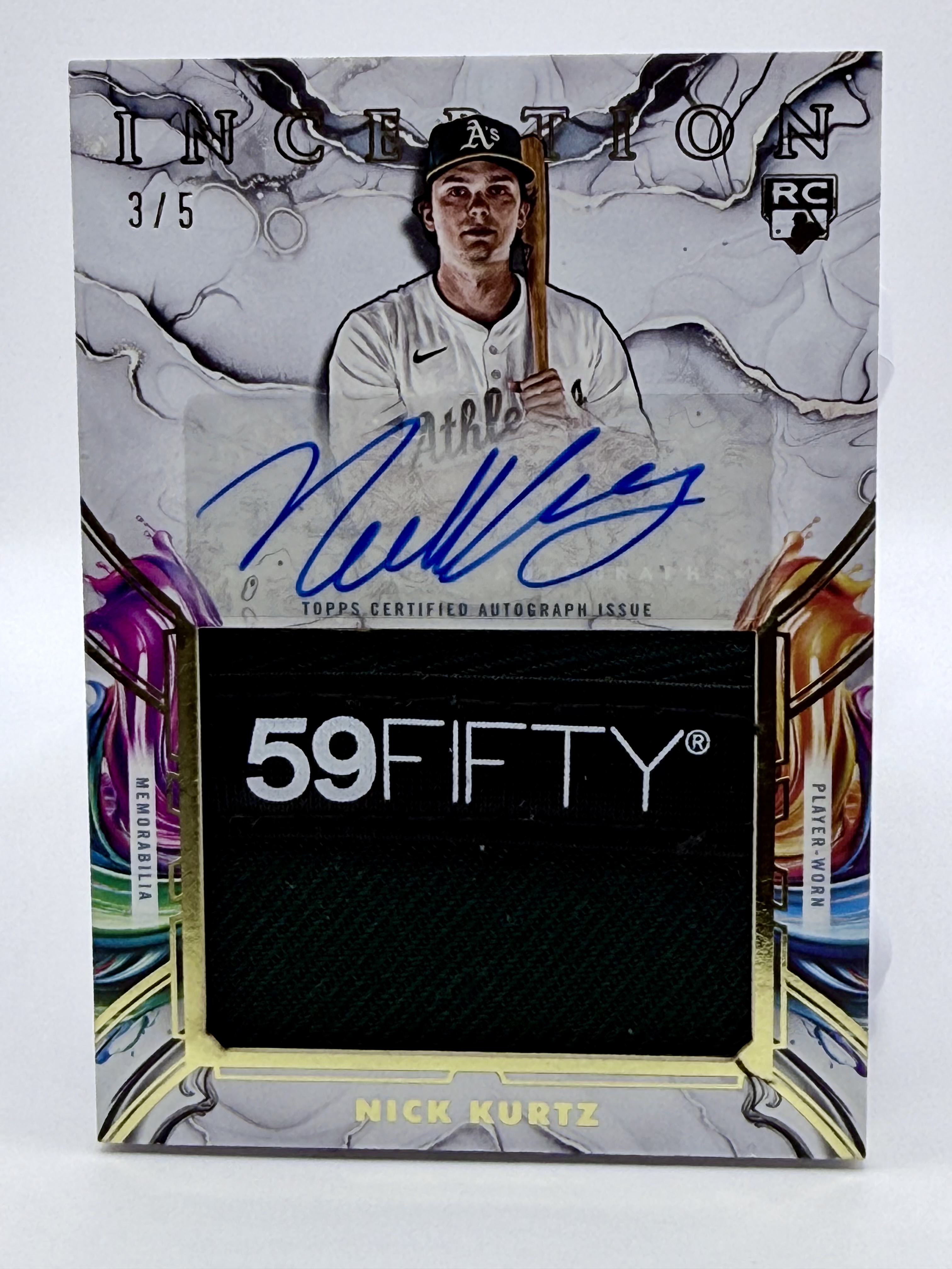 2025 Topps Inception - Autographed Jumbo Hats Nick Kurtz #IAJH-NK