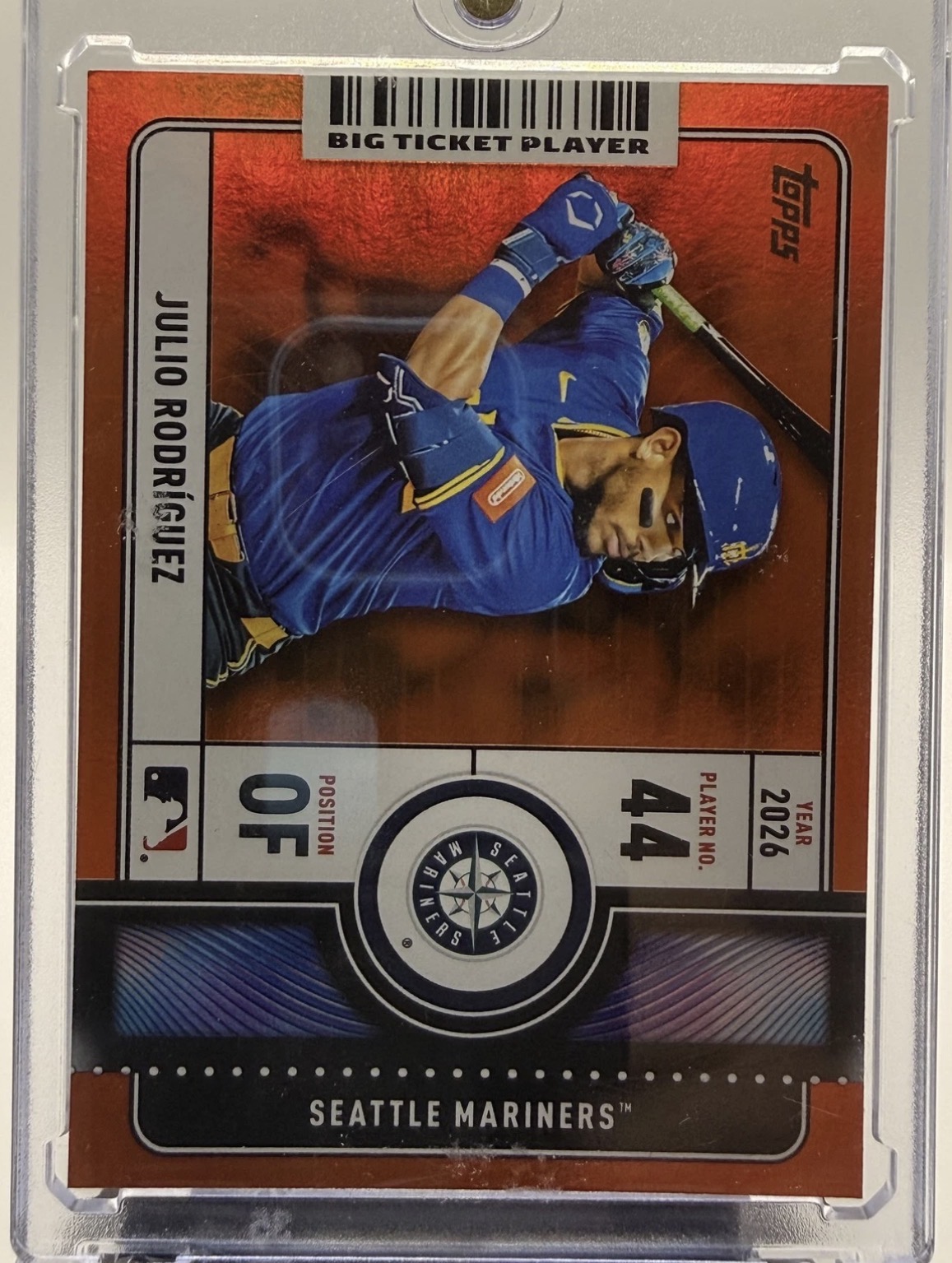 2026 Topps Series 1 Big Ticket Players Julio Rodriguez #BTP-21 Orange Foil